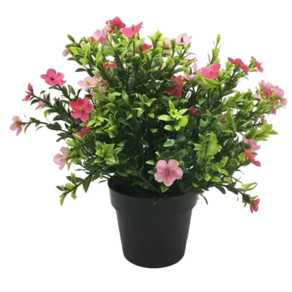 Planta artificial para el hogar con 4 colores surtidos en maceta de PP
