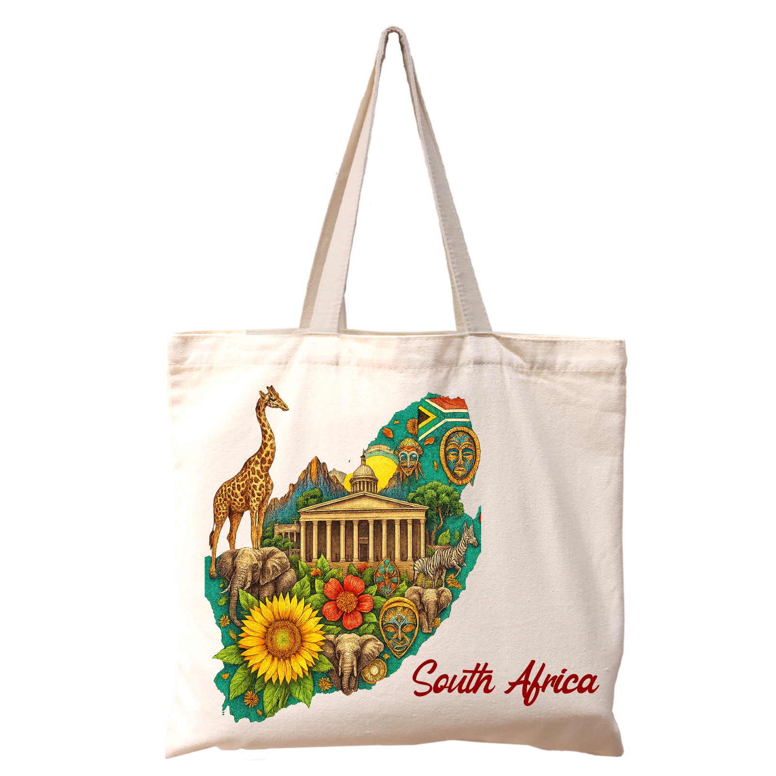 CAN02 - Bolsa de algodón reutilizable de Sudáfrica | 270 g/m², 18 l