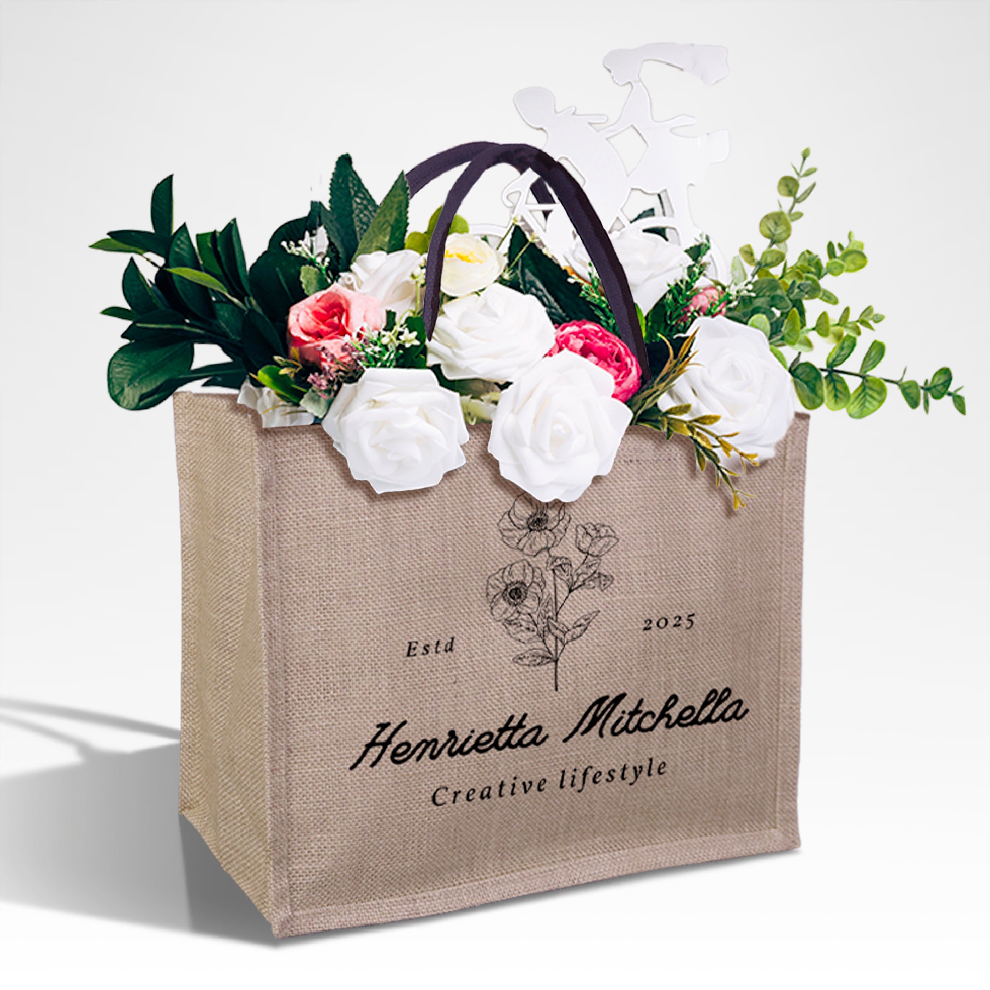 Bolsa de yute reutilizable | 300GSM, 18L