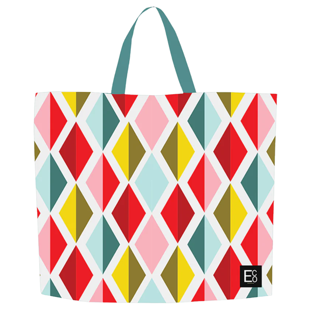 SHOP35-BD1 - Bolsa de compras reutilizable de tela no tejida con múltiples diseños | 70 g/m², 27 l