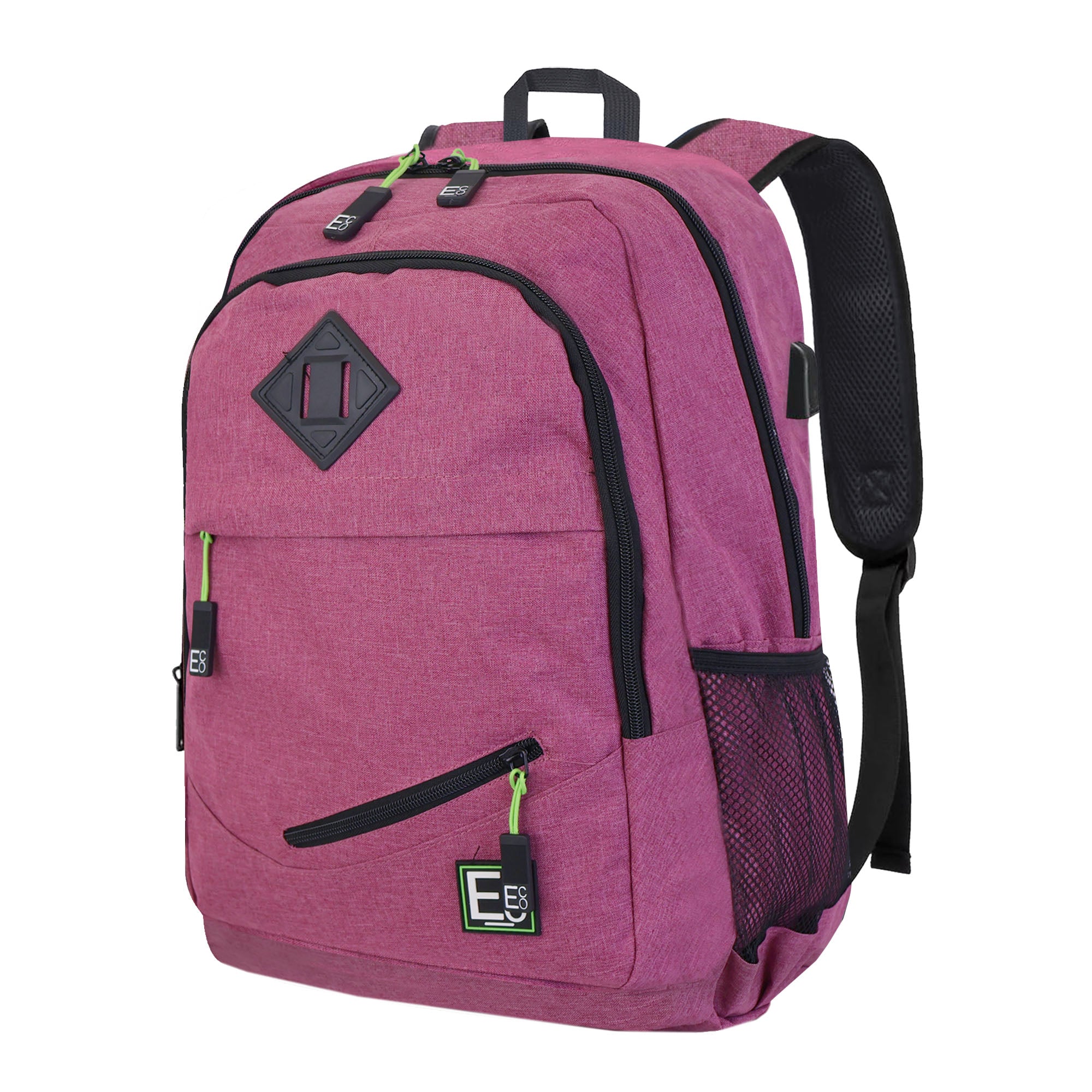 Mochila con puerto USB de carga para computadora portátil o teléfono