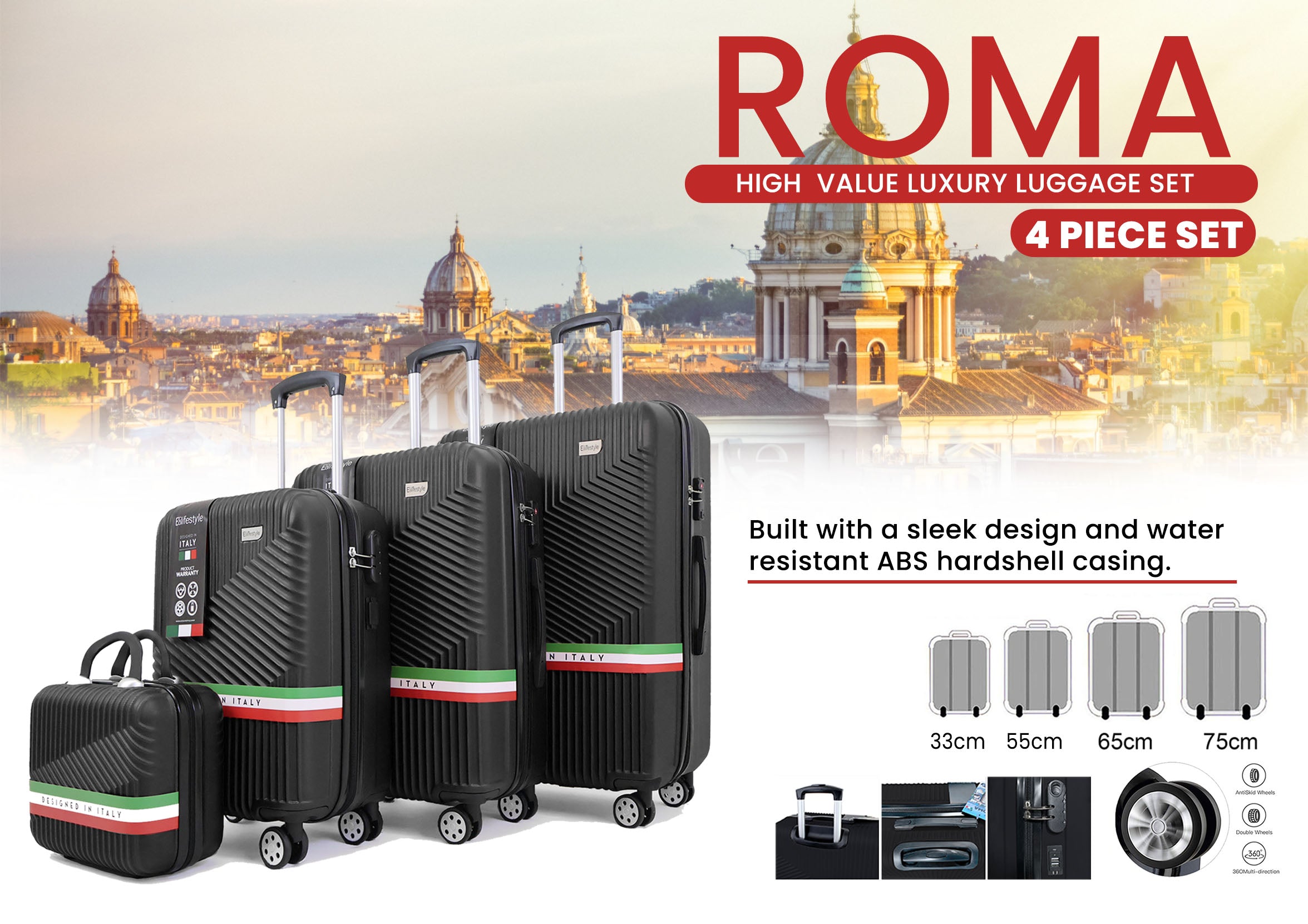 Travel in Style with our Roma Set