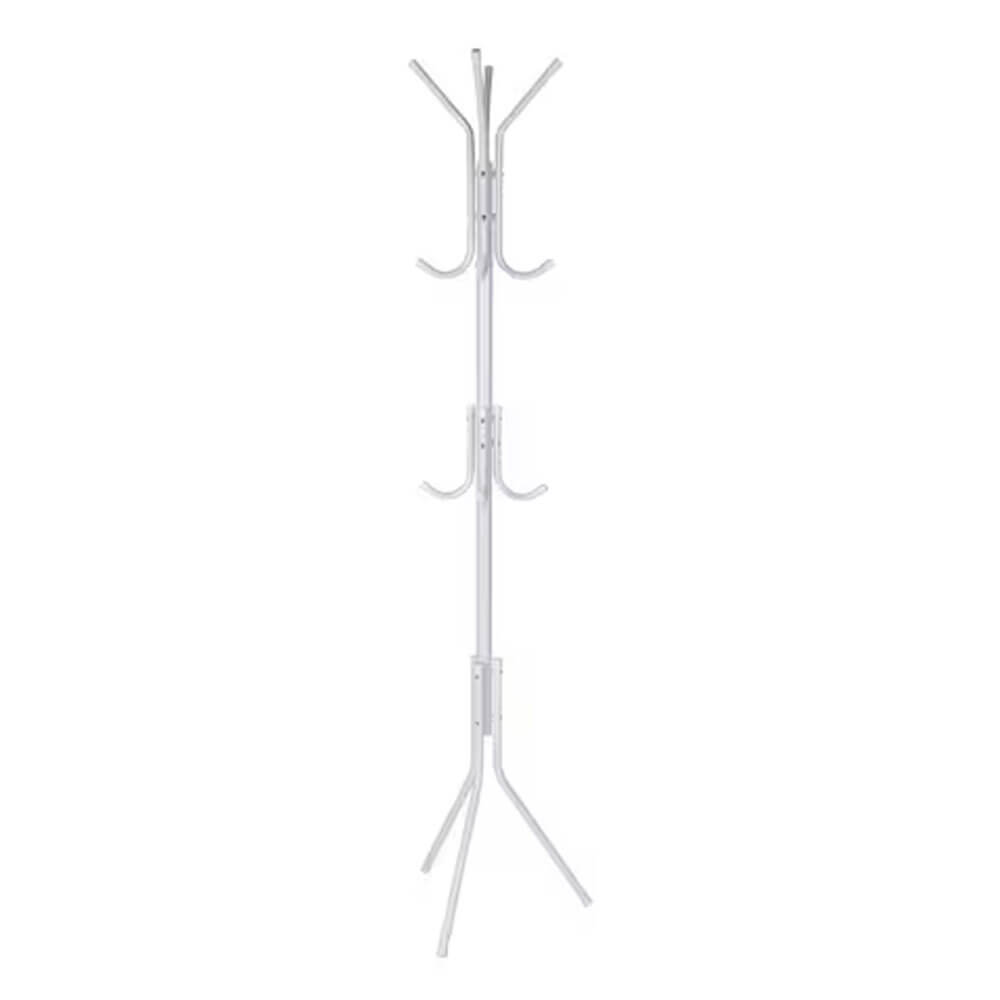 Iron Coat and Hat Rack with 12 Hooks - 170cm