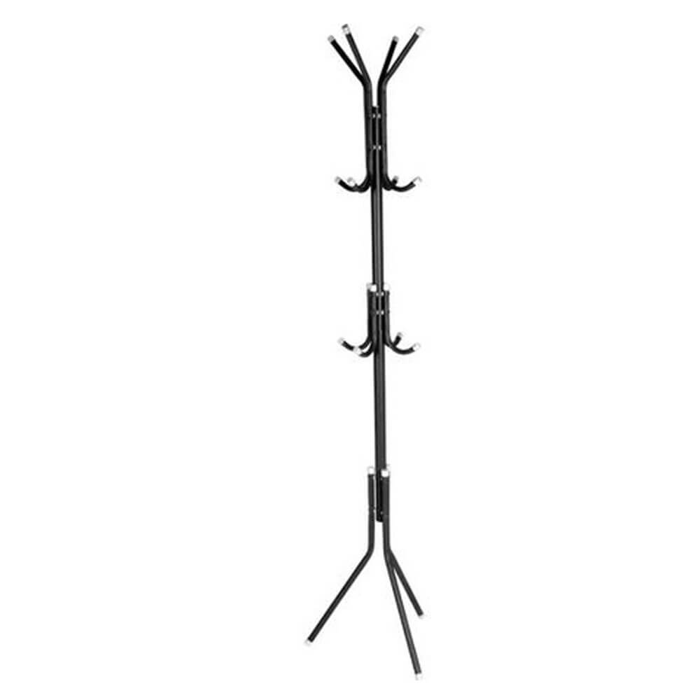 Iron Coat and Hat Rack with 12 Hooks - 170cm