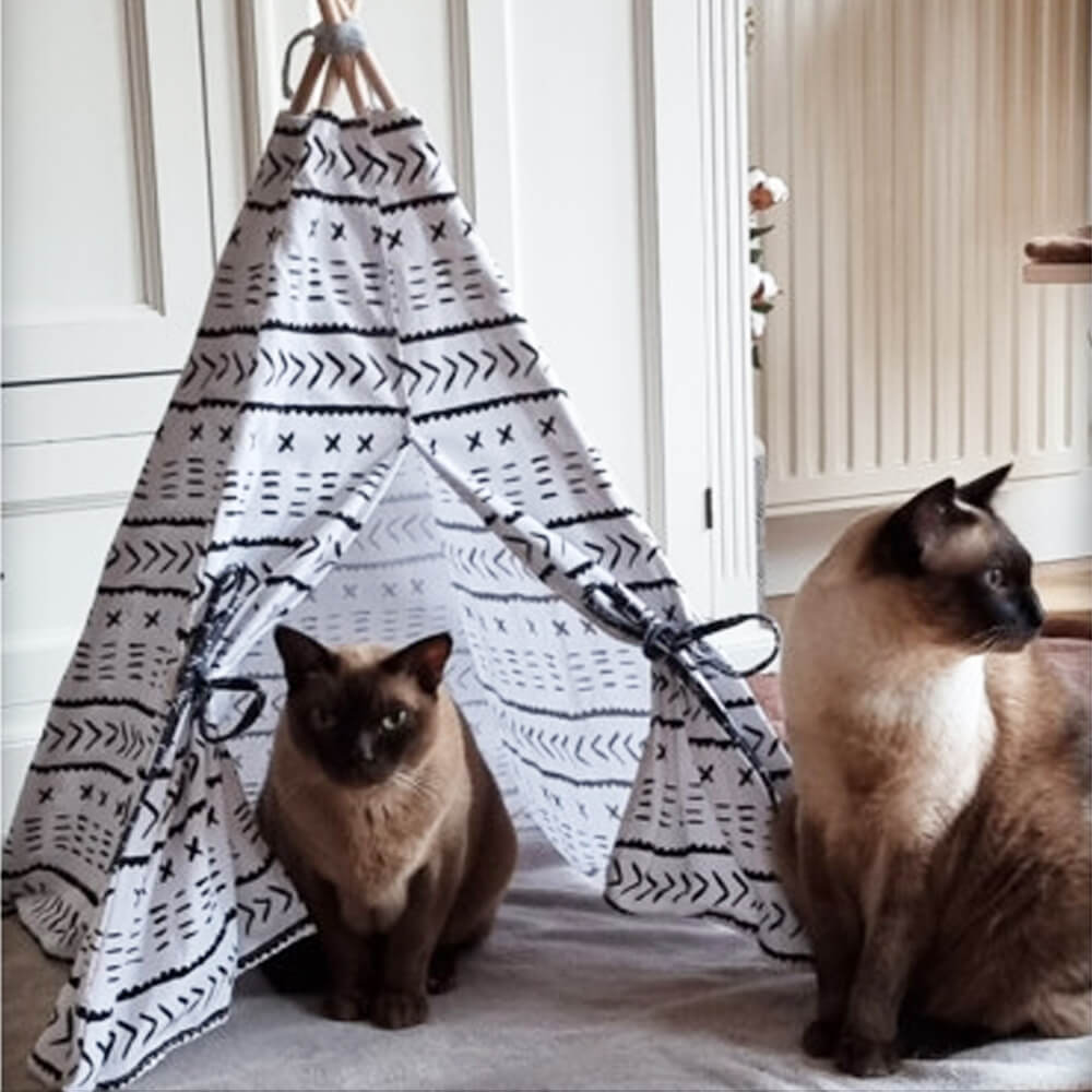 Natural Pet Tipi Tent