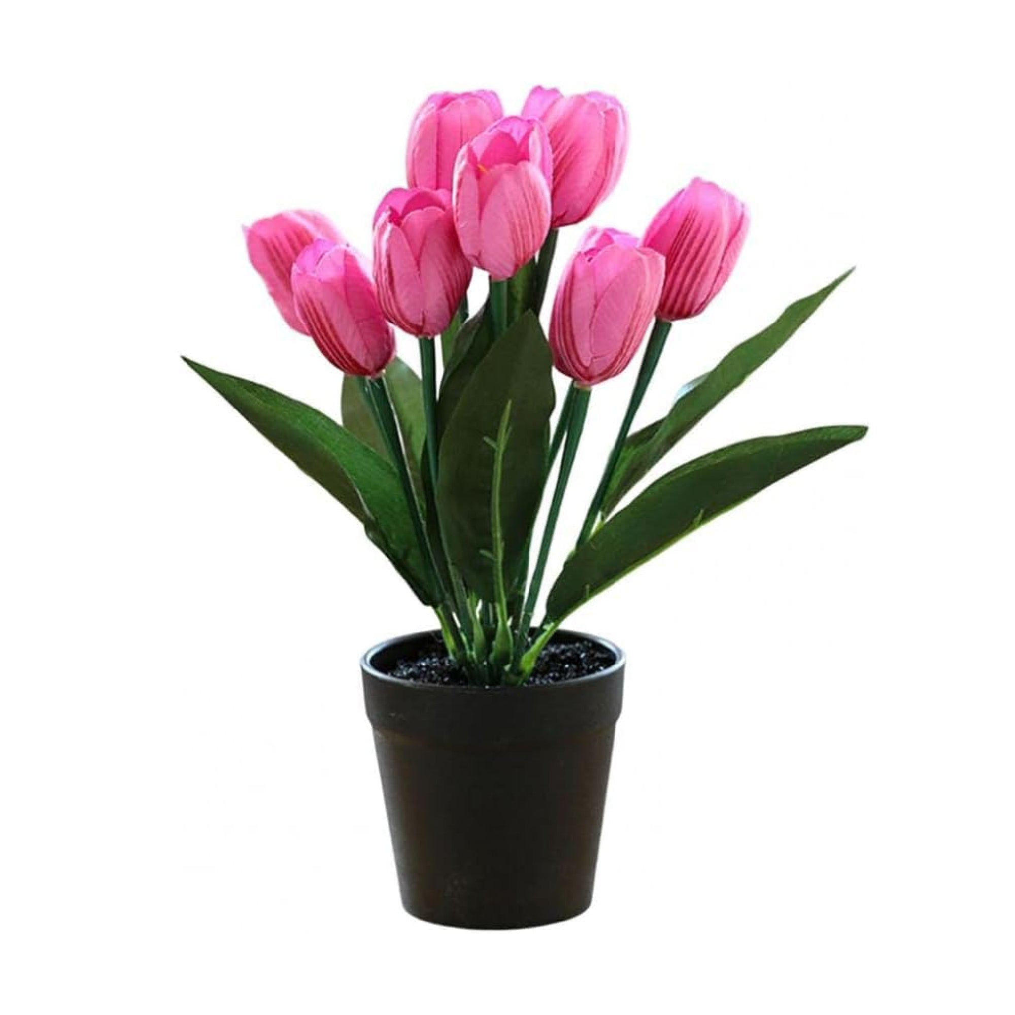 Artificial Plant Tulip in Pot – 6 Assorted Vibrant Colors, 22x30cm