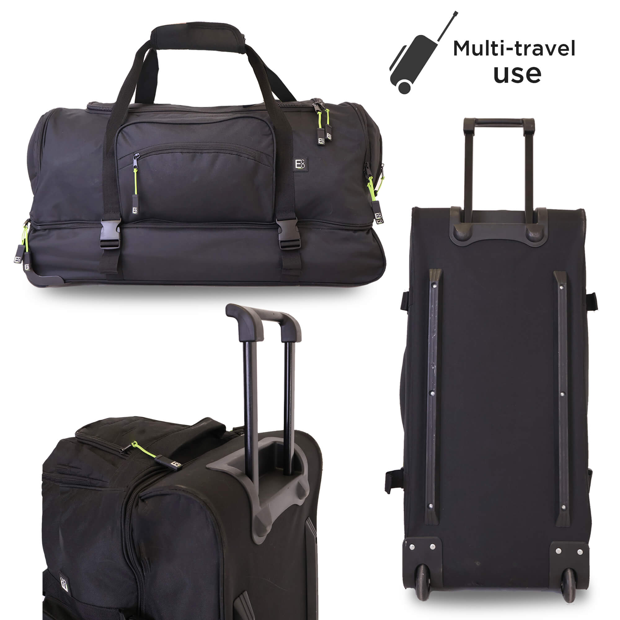 Extra Large Roller Trolley Duffel Travel Bag - 75cm