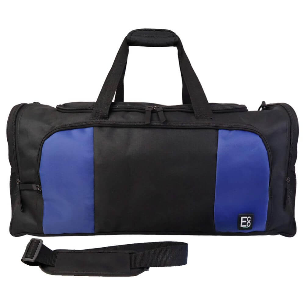 Bolsa de lona deportiva de diseñador - Negro y azul marino