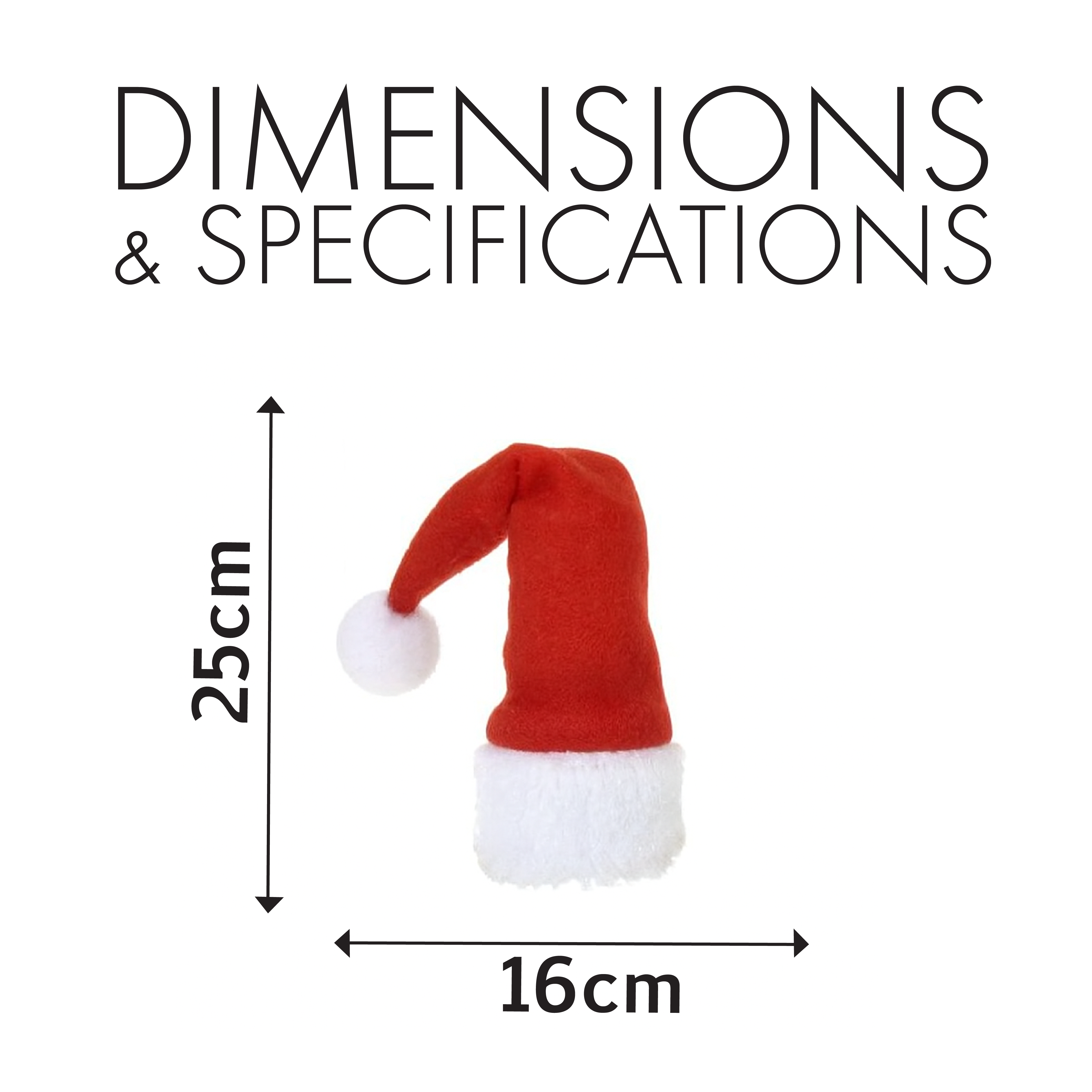 Juego de 4 fundas navideñas para botellas de vino con gorro de Papá Noel