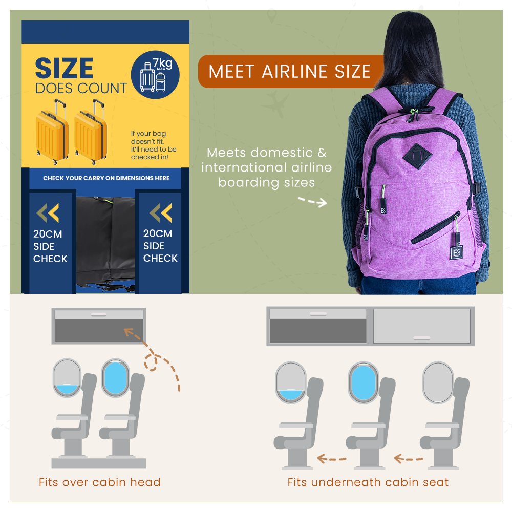 Mochila con puerto USB de carga para computadora portátil o teléfono
