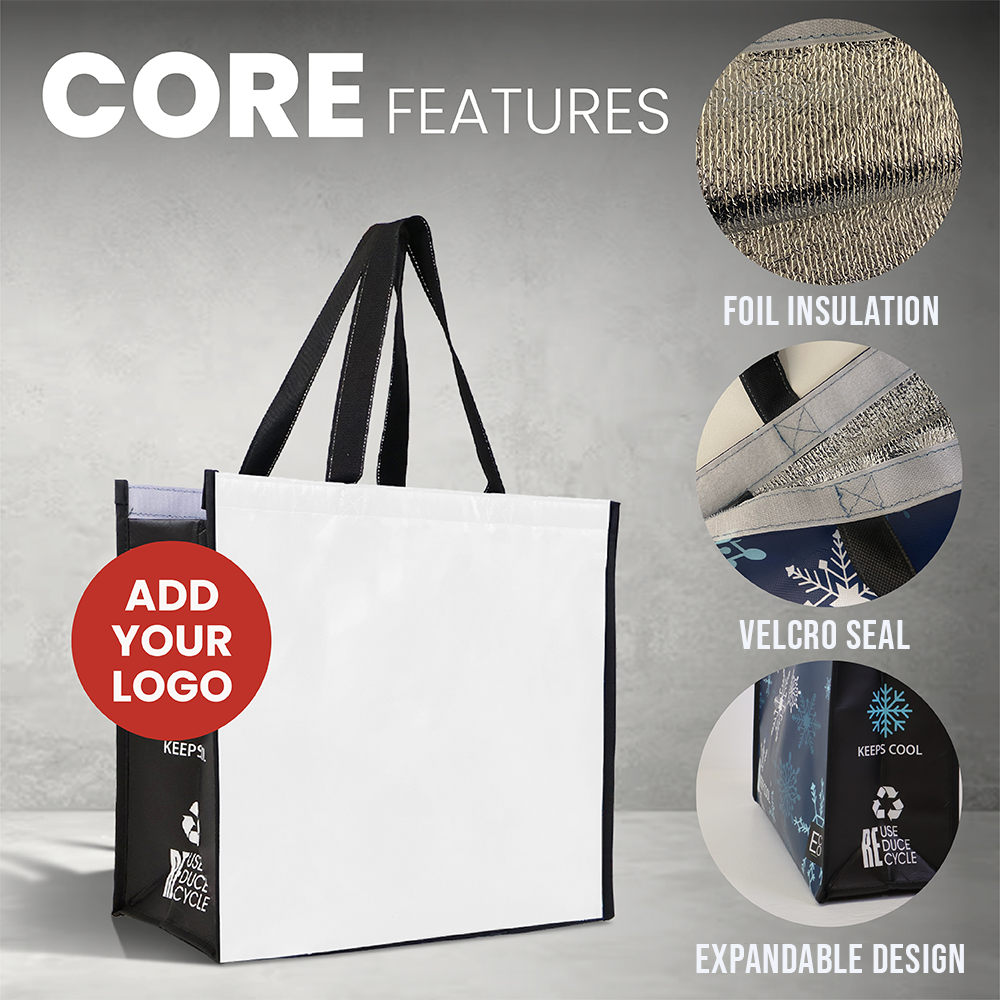 LAMCO - Bolsa térmica reutilizable laminada con diseños variados | 70 g/m², 28 l