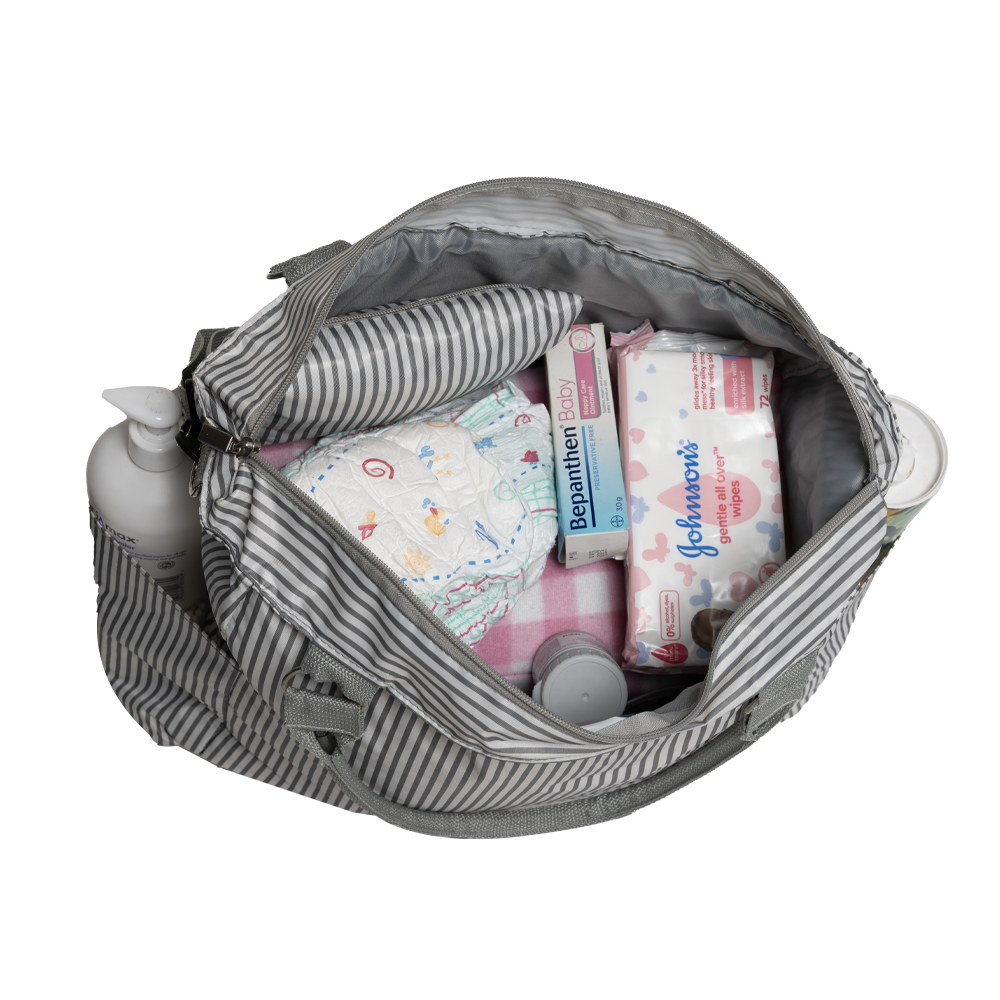 Bolsa de pañales Value Set - Diseño de rayas grises