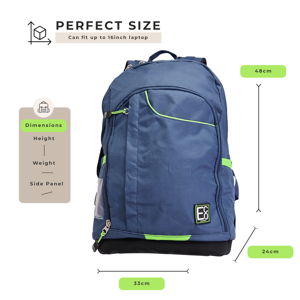 All Essential Studentenrucksack – Marineblau