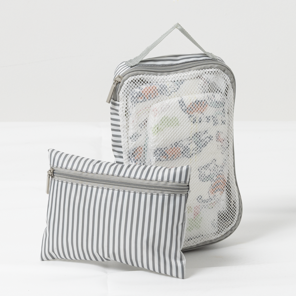 Bolsa de pañales Value Set - Diseño de rayas grises