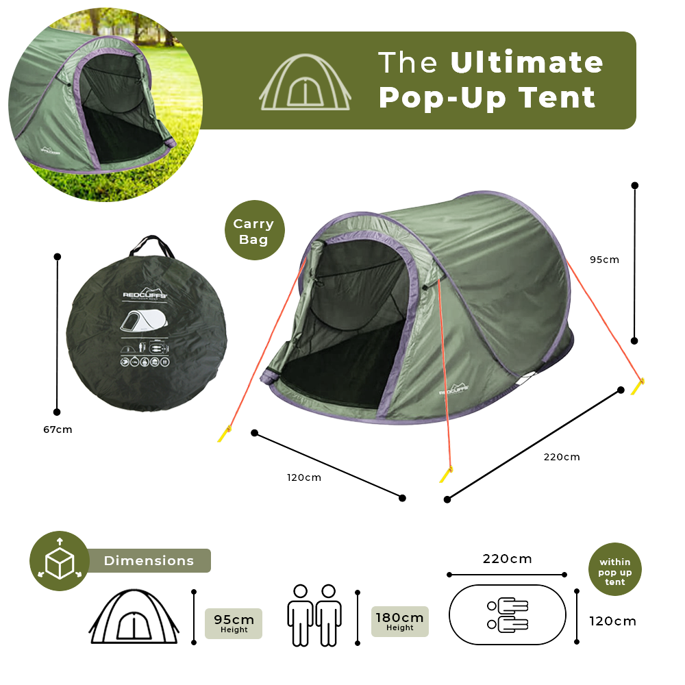 Festival Camping Dome Pop-Up-Zelt