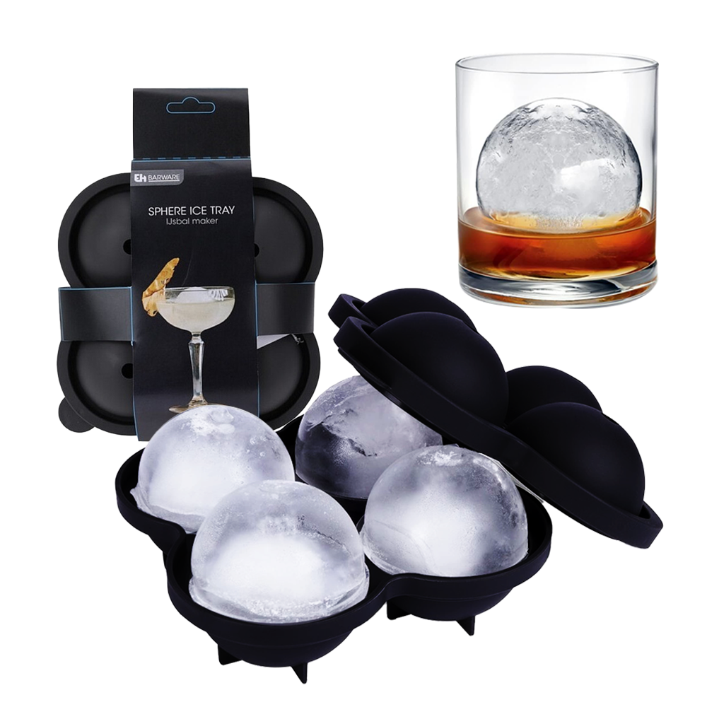 Round Ice Cube Tray - 4 Cubes