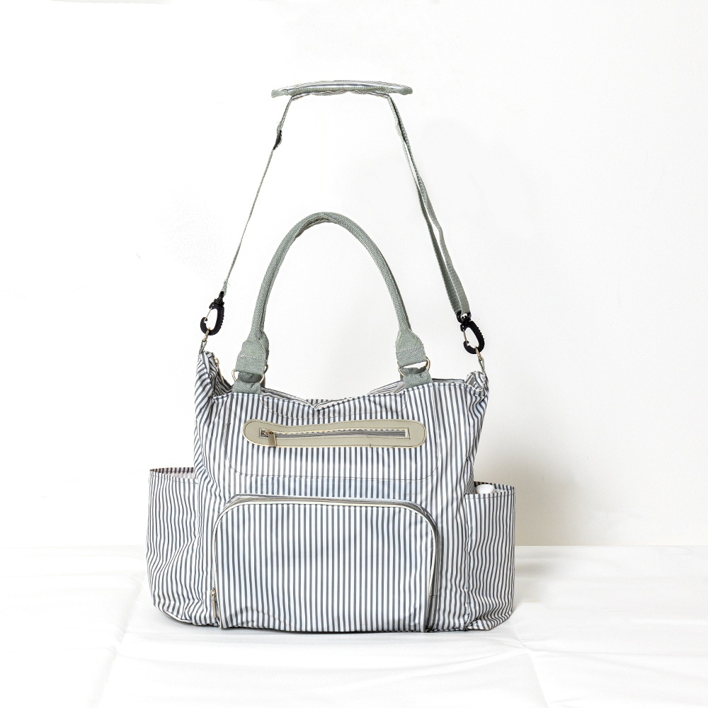 Bolsa de pañales Value Set - Diseño de rayas grises