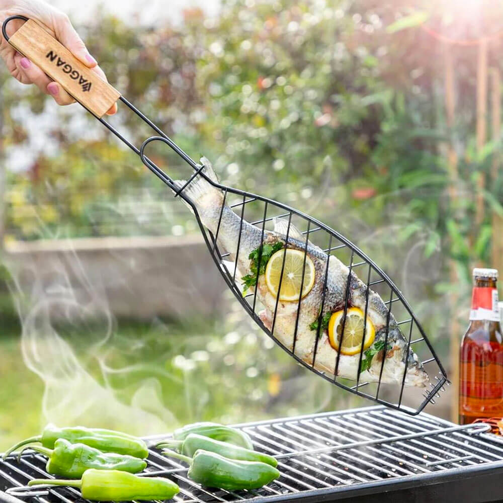 Braai-Fischgrill mit Antihaftbeschichtung