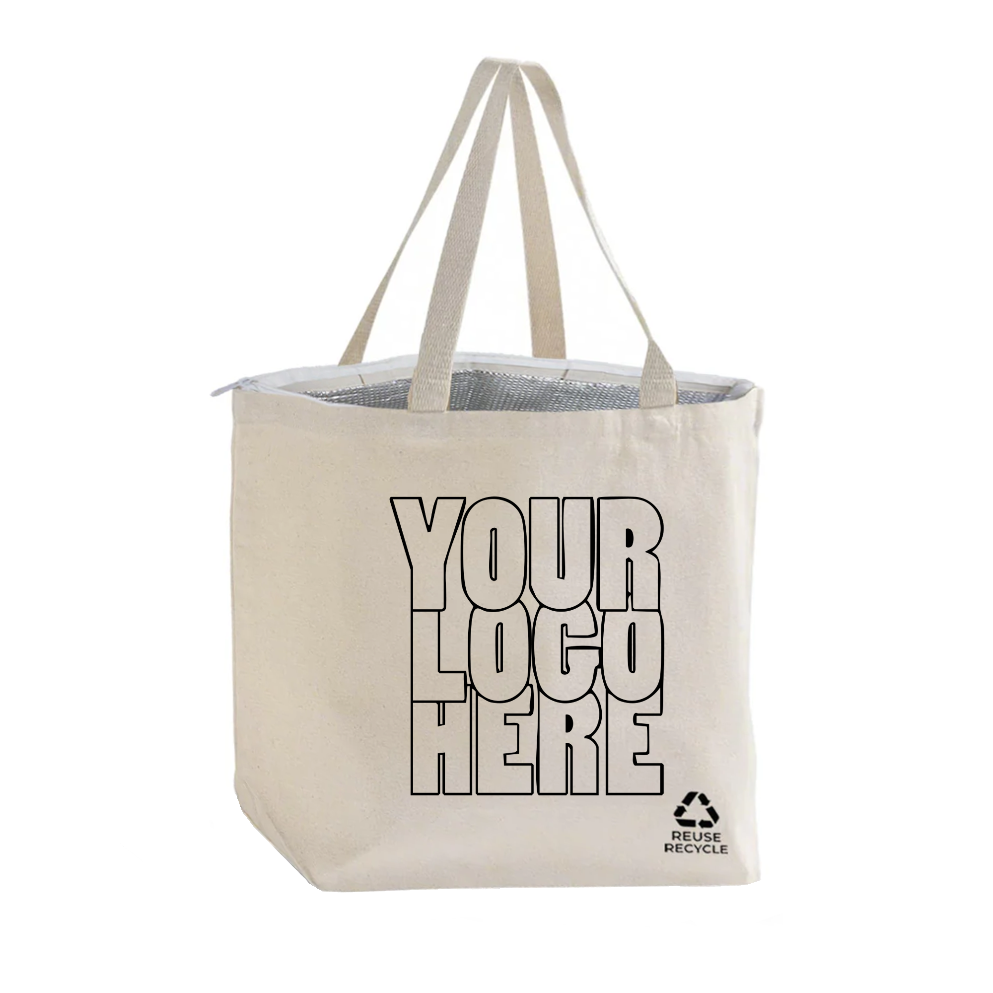 Reusable Cotton Take Away Cooler Bag  | 270GSM, 18L