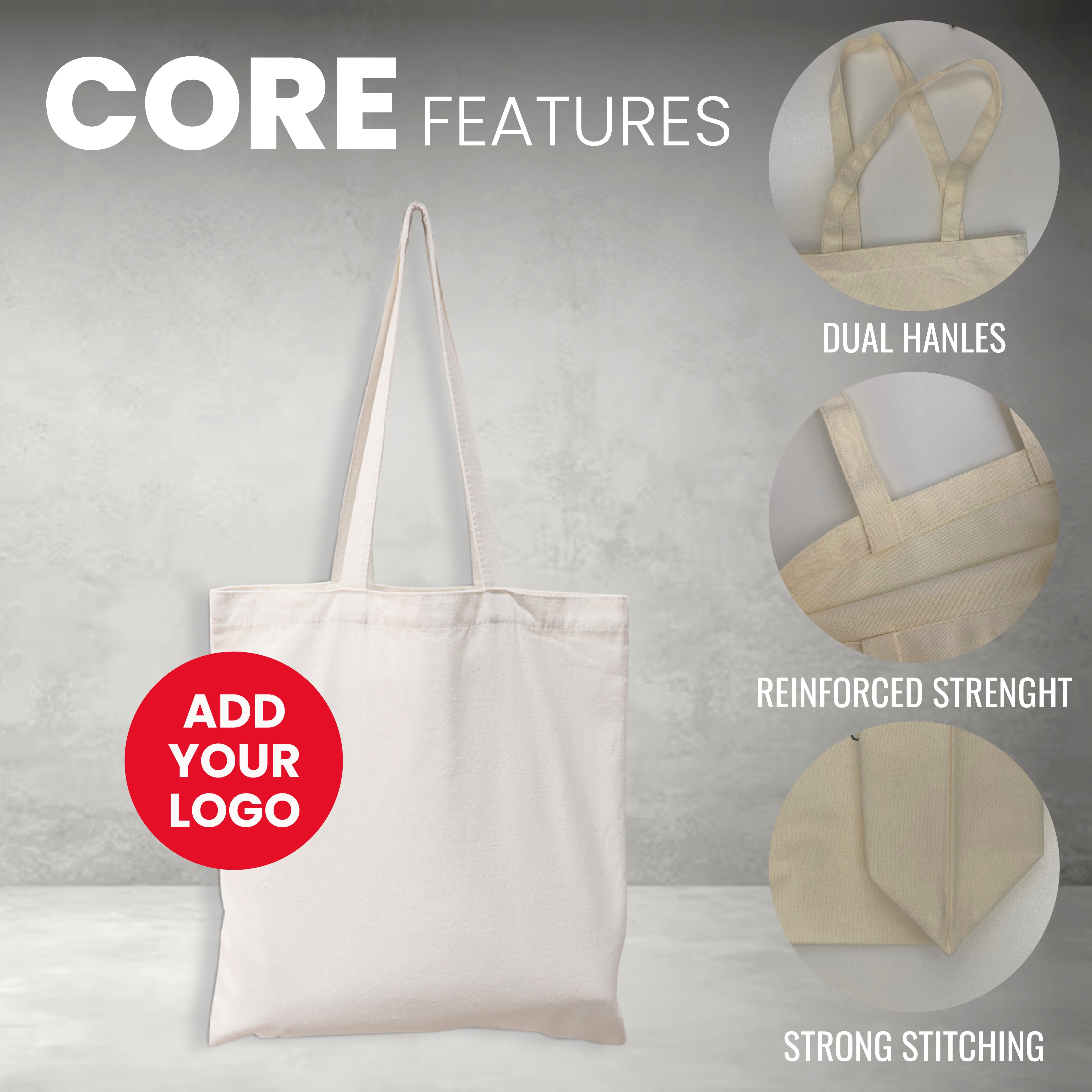 Reusable Canvas Tote Bag | 270GSM, 18L