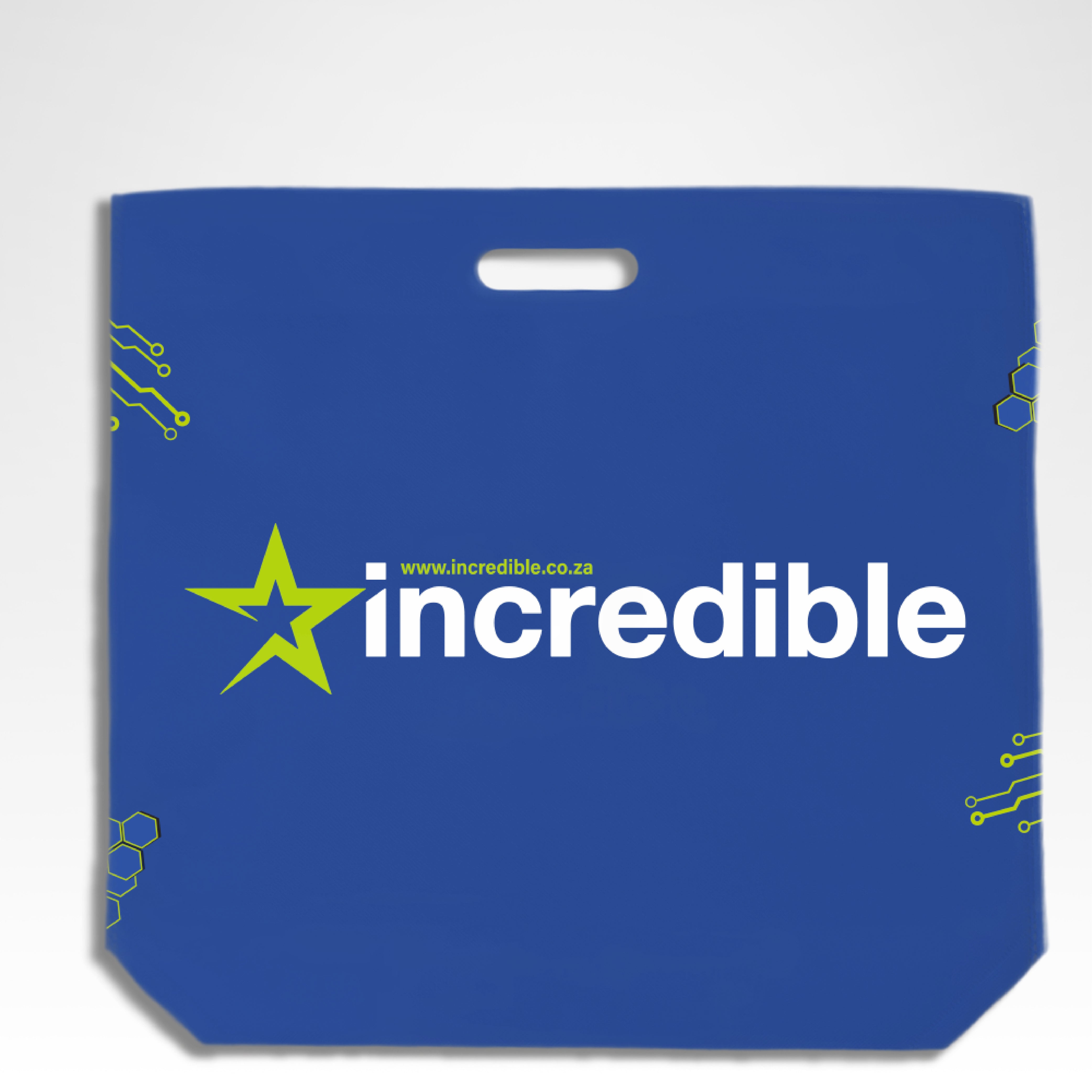 DSC01-M - Bolsa de compras reutilizable mediana, troquelada, de tela no tejida | 70 g/m², 24 l