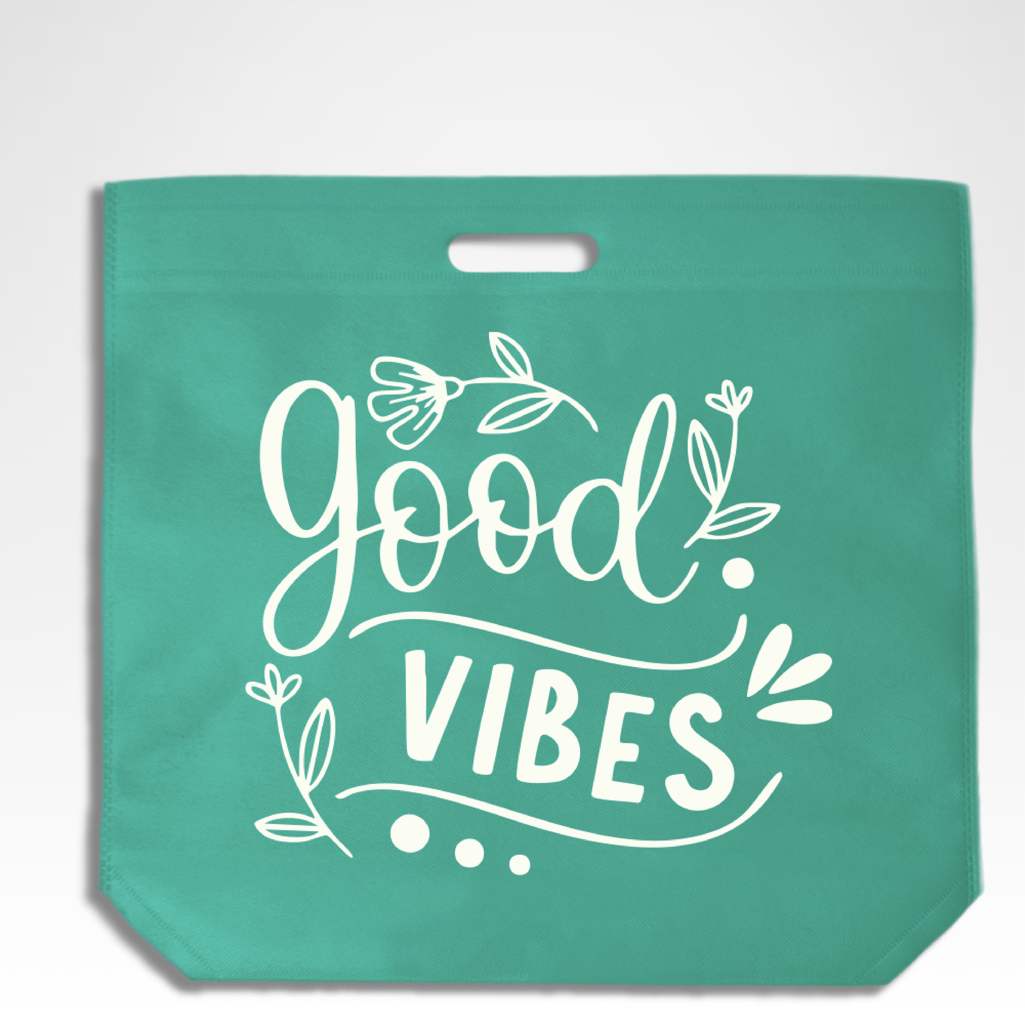 DSC01-M - Bolsa de compras reutilizable mediana, troquelada, de tela no tejida | 70 g/m², 24 l
