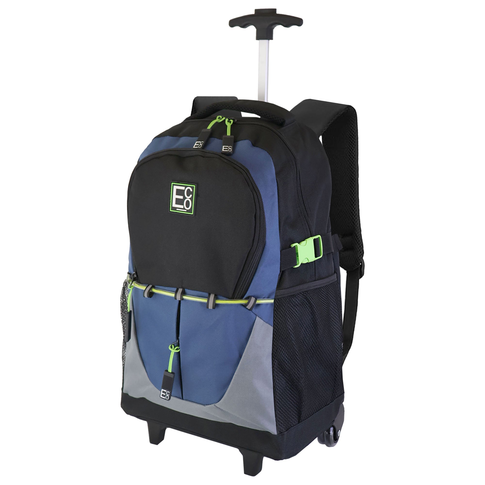 Mochila Trolley Telescópica con Ruedas Roller - Azul Marino