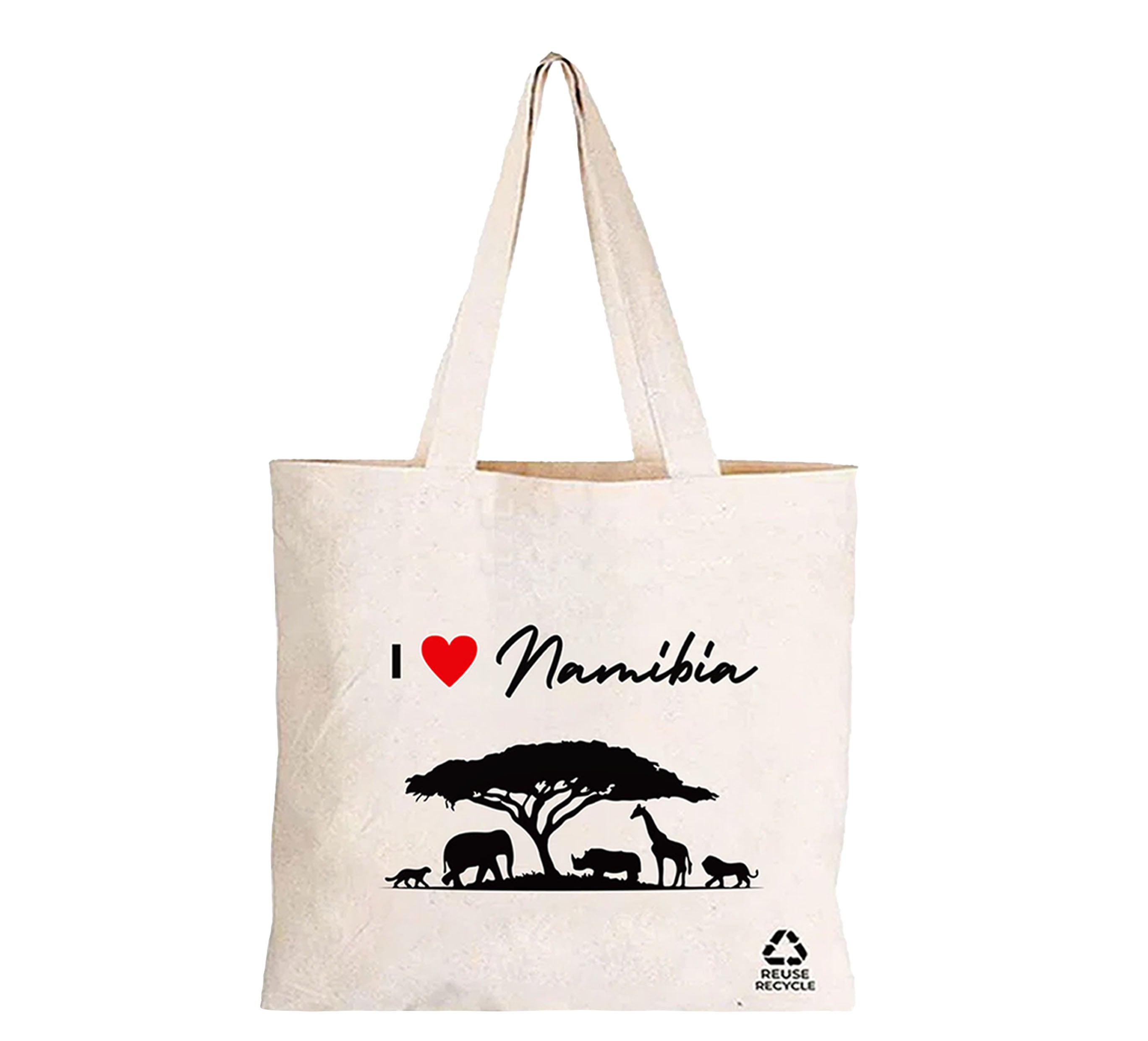 I Love Namibia Reusable Cotton Tote Bag | 270GSM, 18L (Copy)