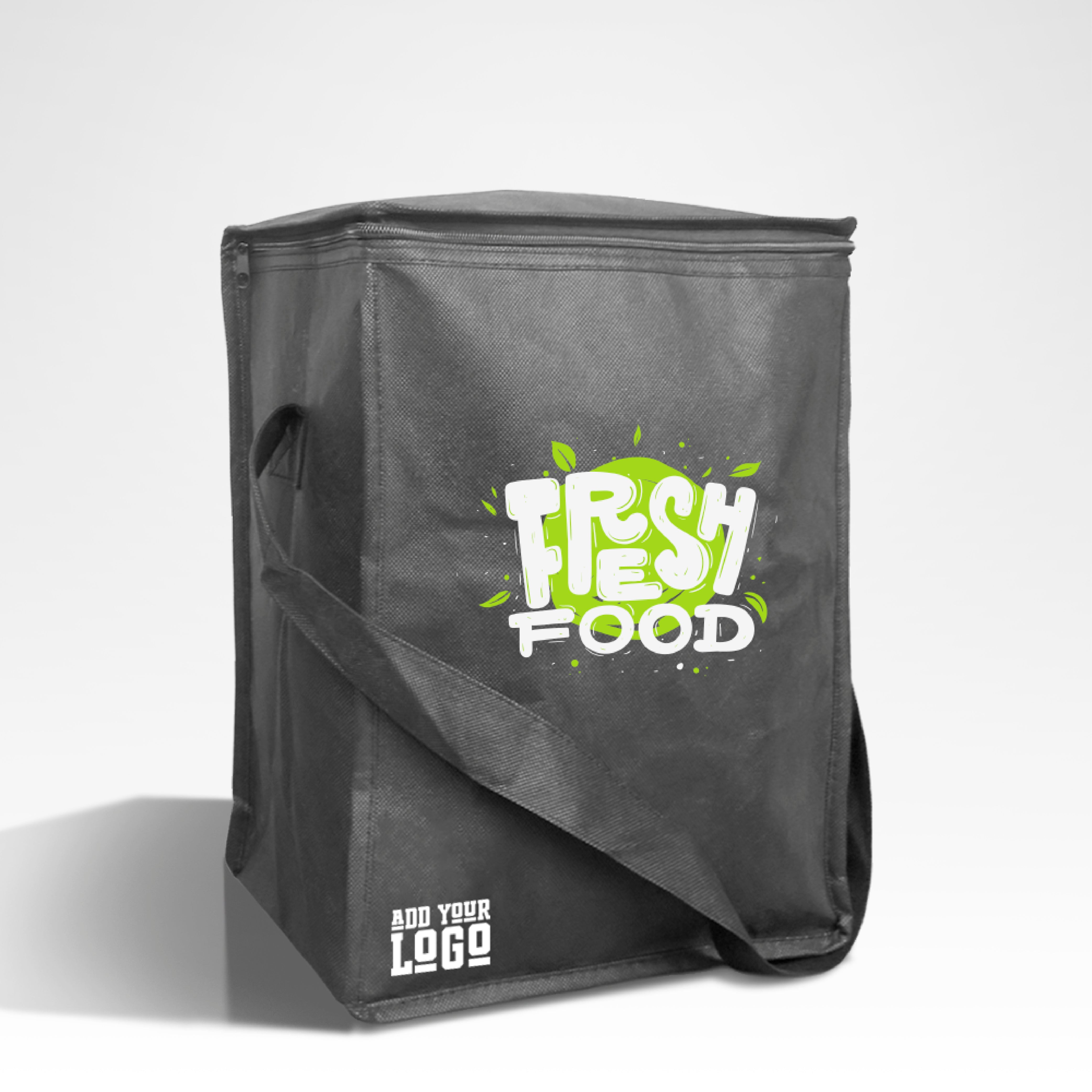 Wiederverwendbare, isolierte Kühltasche aus Vliesstoff | 80 g/m², 19 l