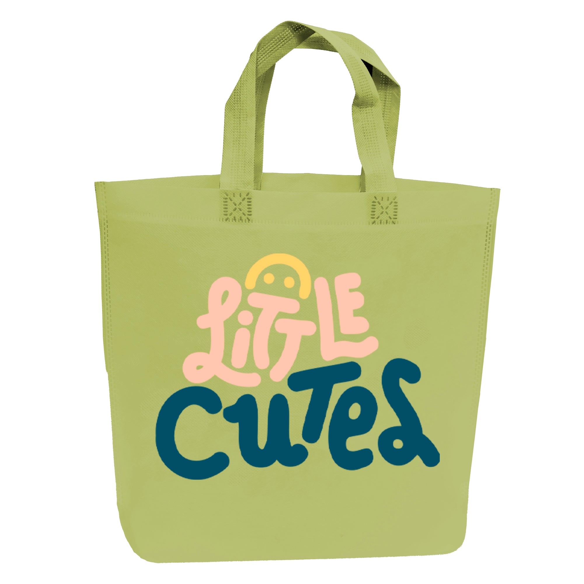 Kids Green Reusable Non-Woven Shopping Bag | 120GSM, 15L