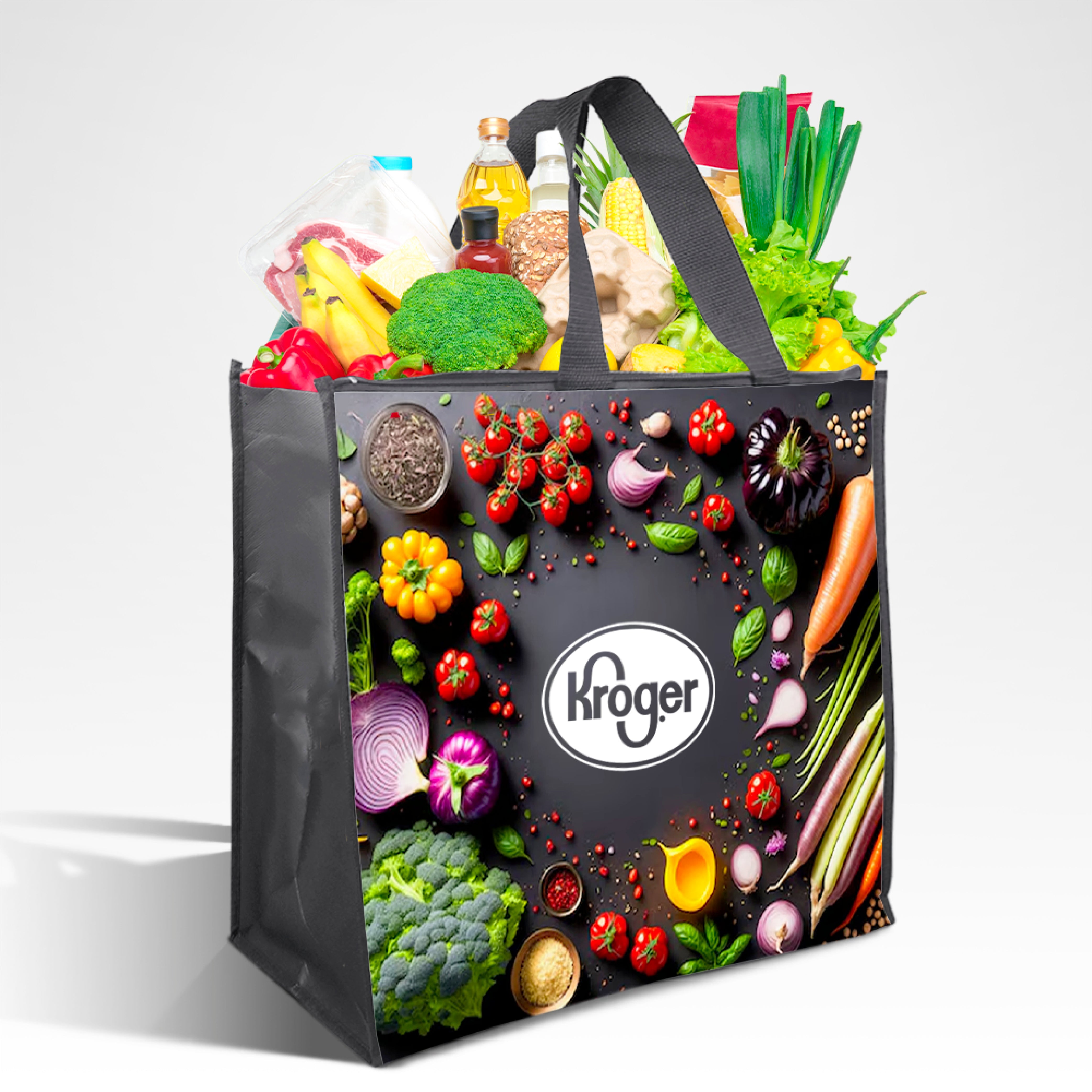 Assorted Design Reusable Laminated Cooler Shopping Bag with Zipper | 70GSM, 28L