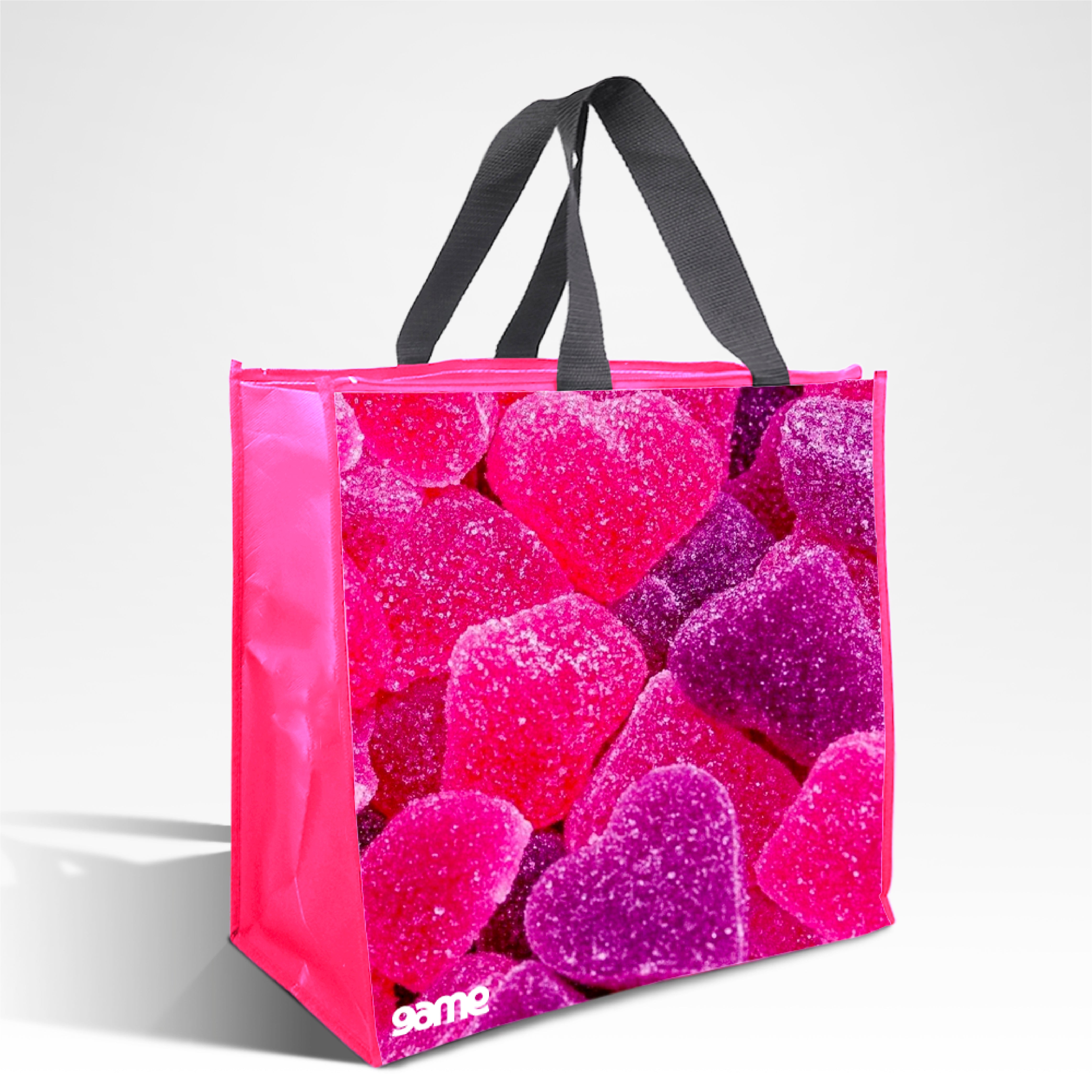 Assorted Design Reusable Laminated Cooler Shopping Bag with Zipper | 70GSM, 28L