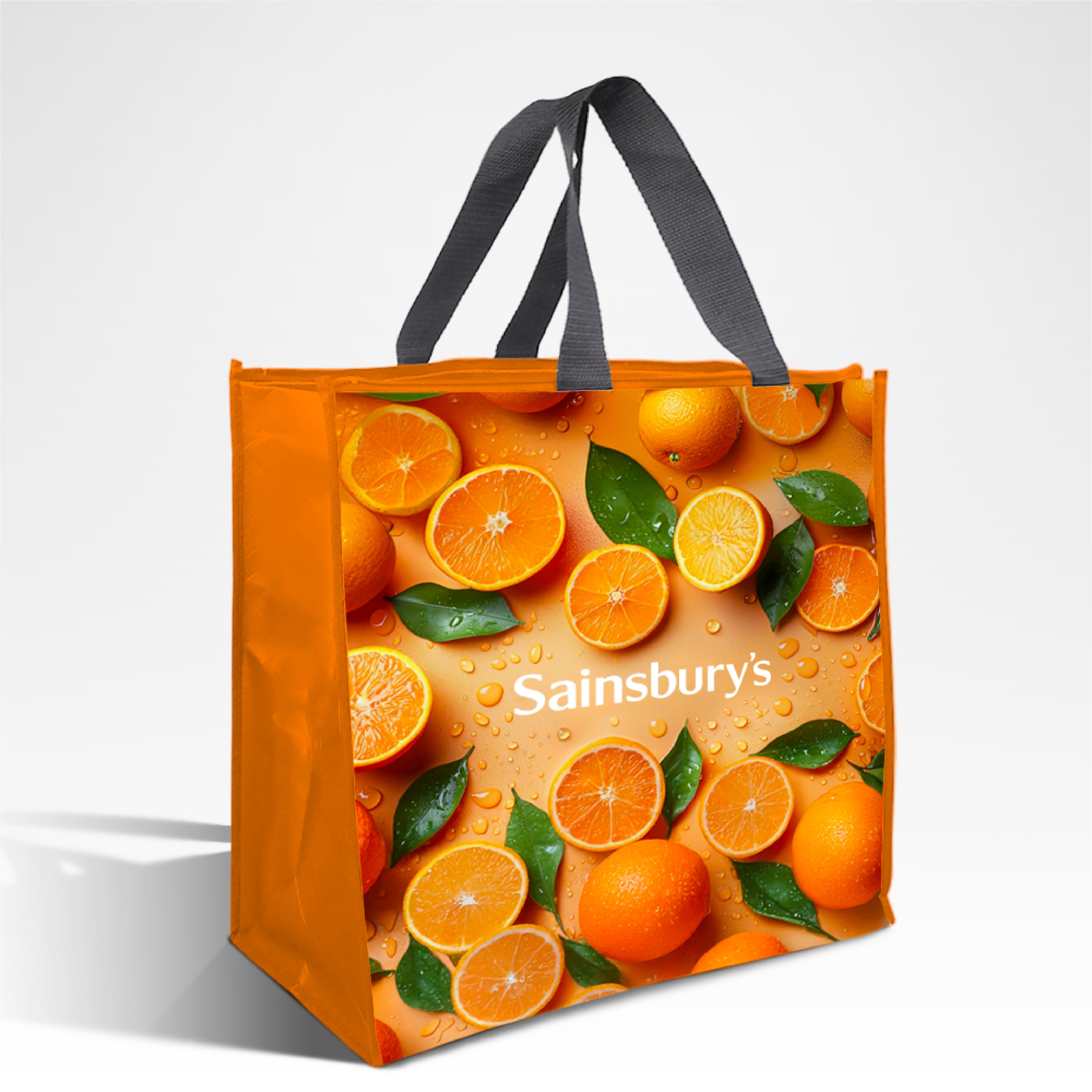 Assorted Design Reusable Laminated Cooler Shopping Bag with Zipper | 70GSM, 28L