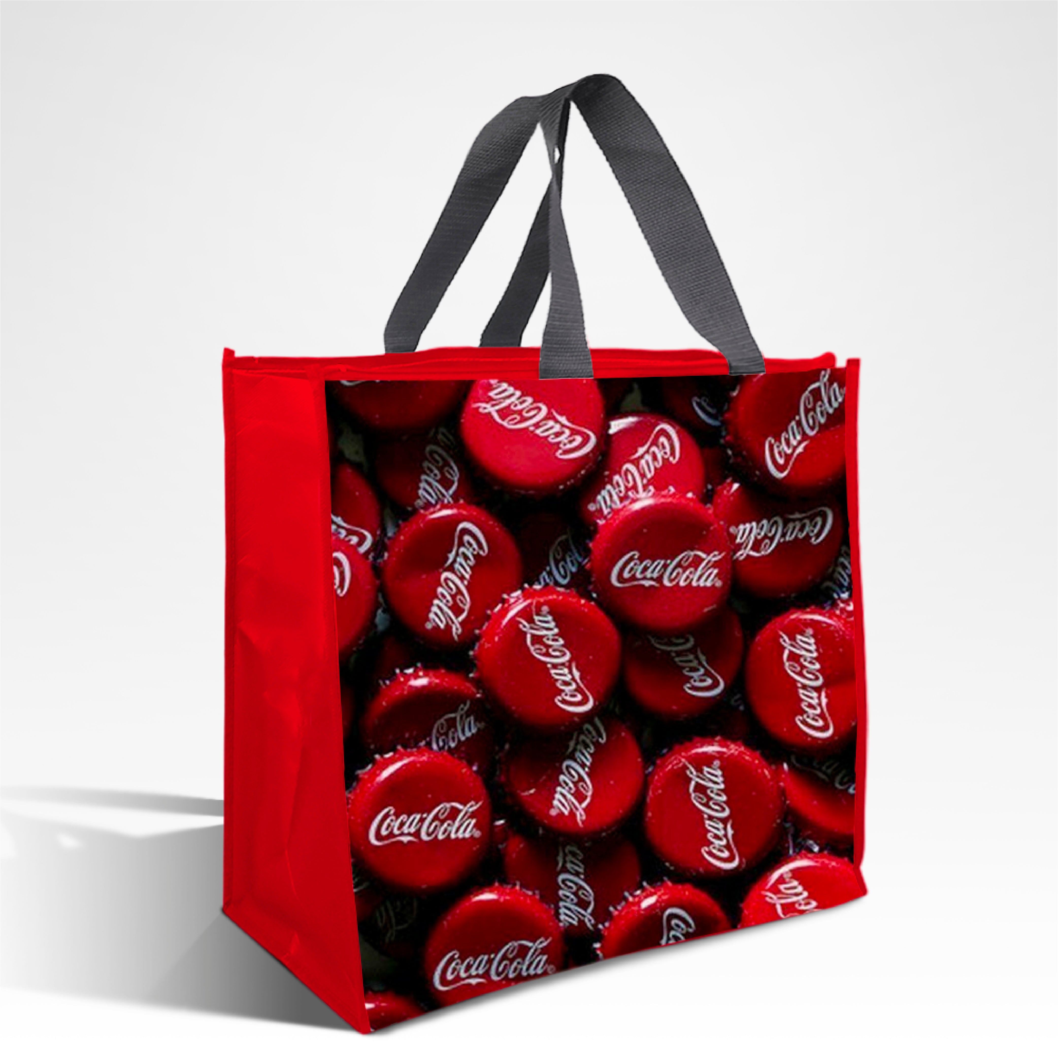 Assorted Design Reusable Laminated Cooler Shopping Bag with Zipper | 70GSM, 28L