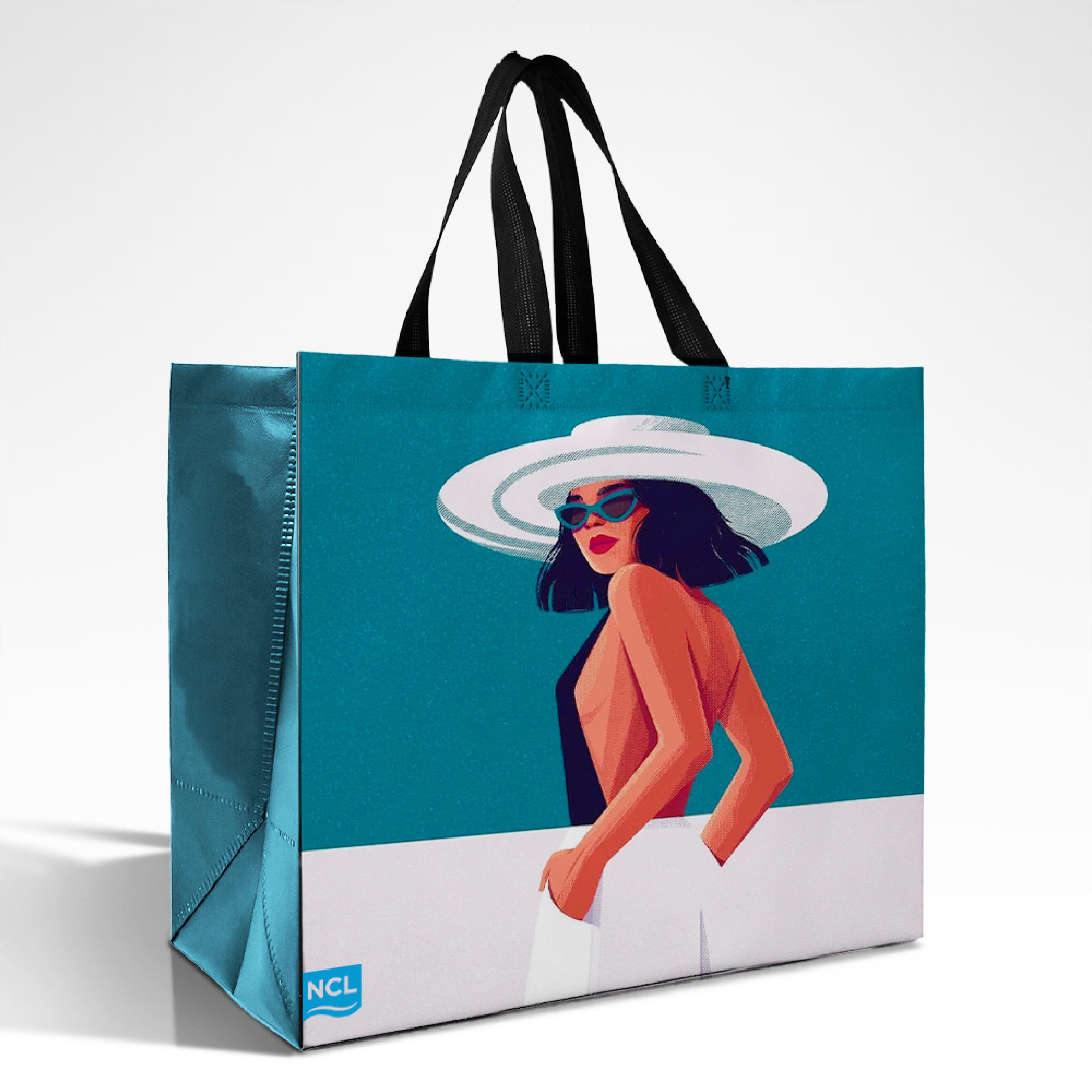 LAM01 - Bolsa de compras reutilizable laminada con múltiples diseños | 110 g/m², 36 l