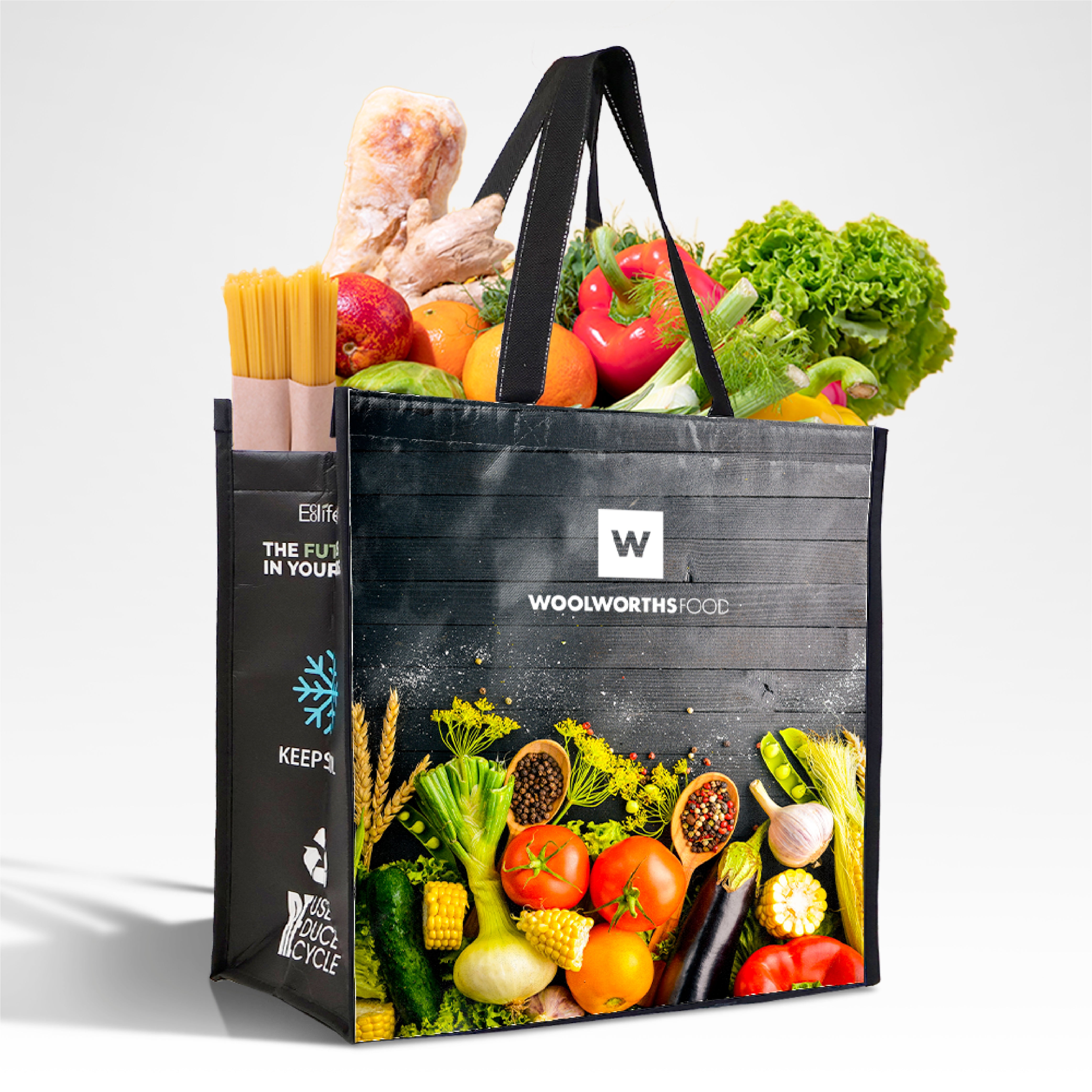 Assorted Design Reusable Laminated Cooler Shopping Bag | 70GSM, 28L