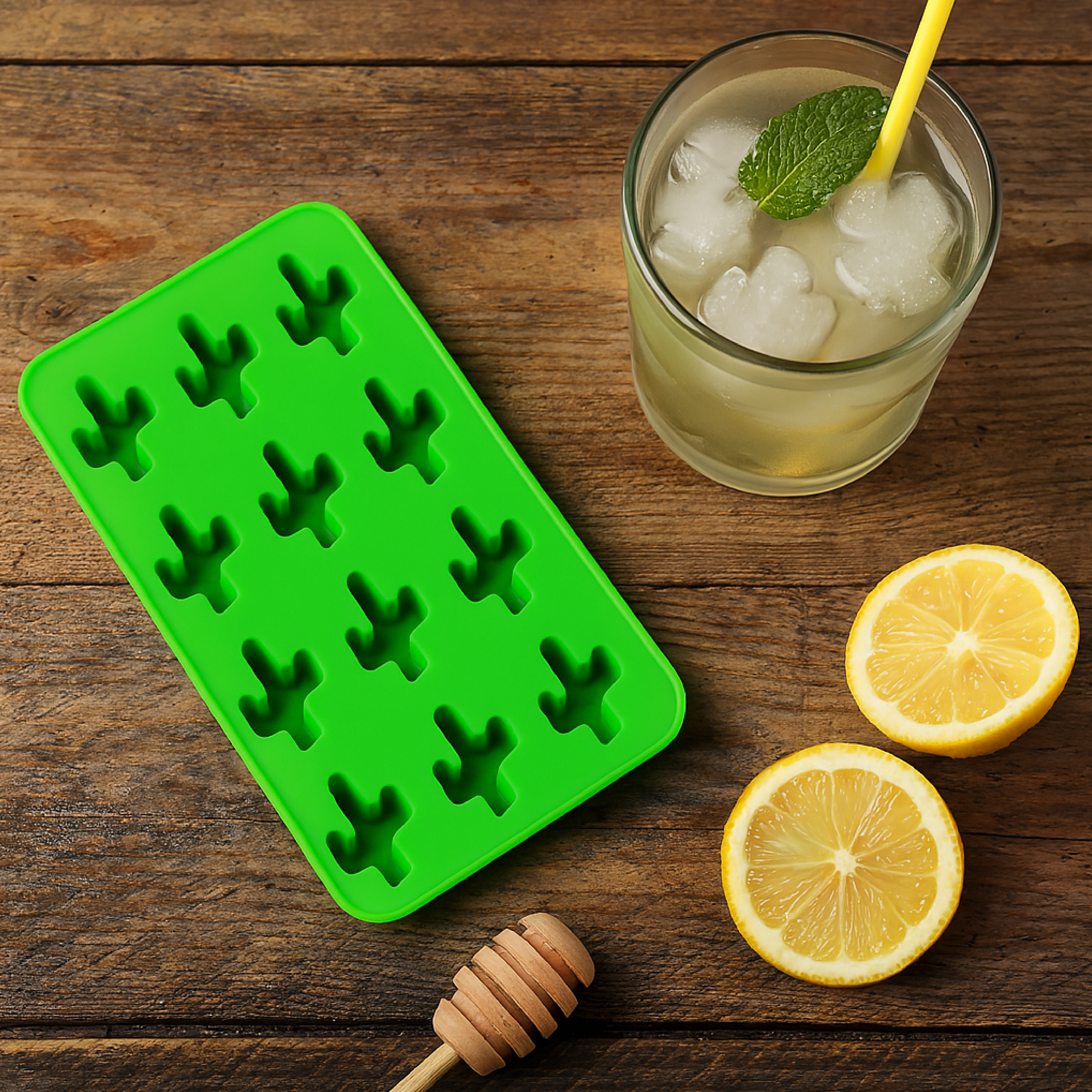 Bandeja para moldes para cubitos de hielo - Silicona - En diseños variados