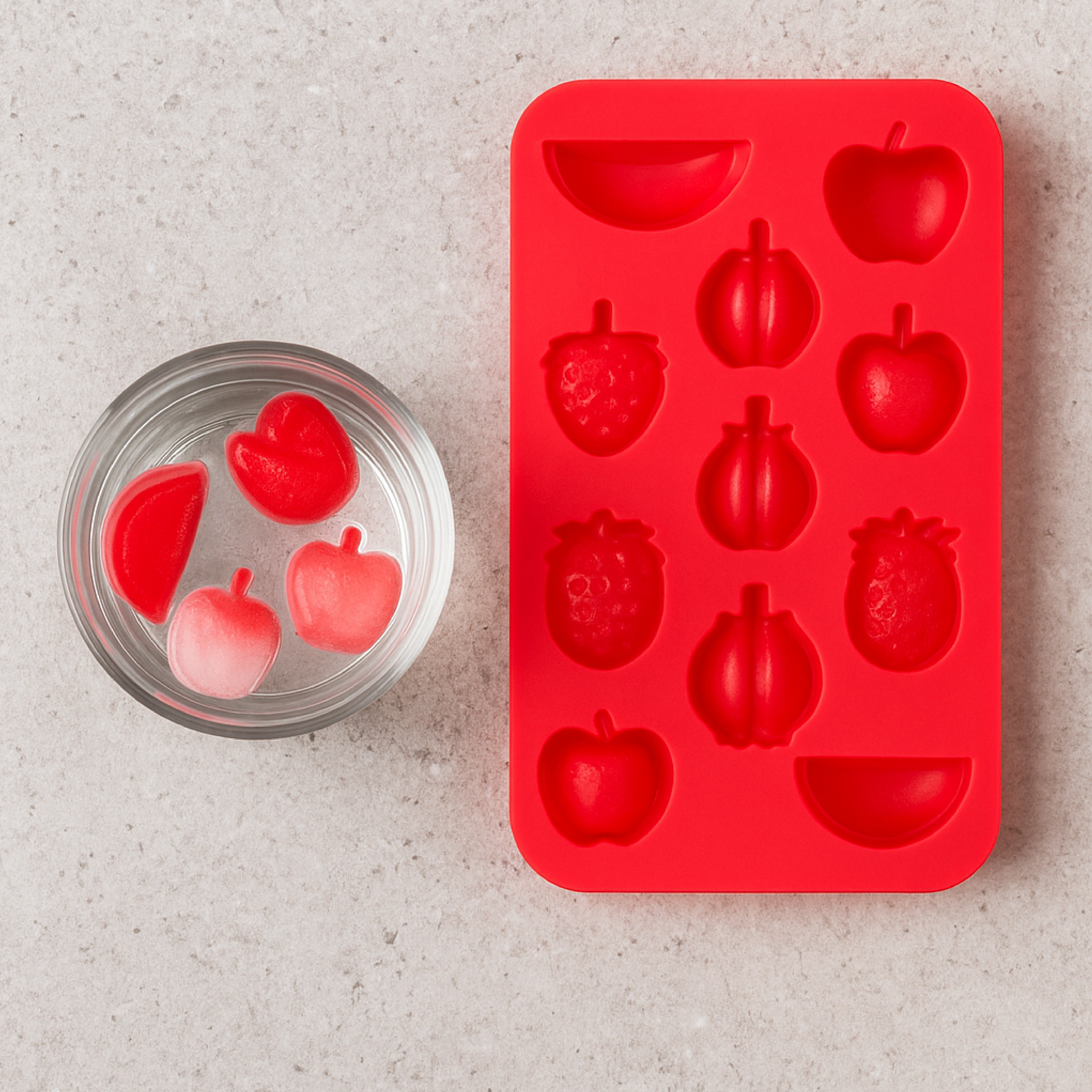 Bandeja para moldes para cubitos de hielo - Silicona - En diseños variados