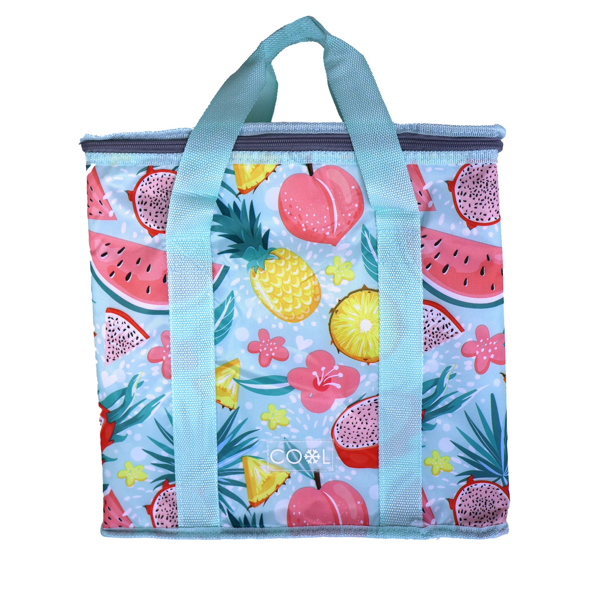 Bolsa Nevera Térmica con Asas - 16 Litros - Diseño Frutas Tropicales