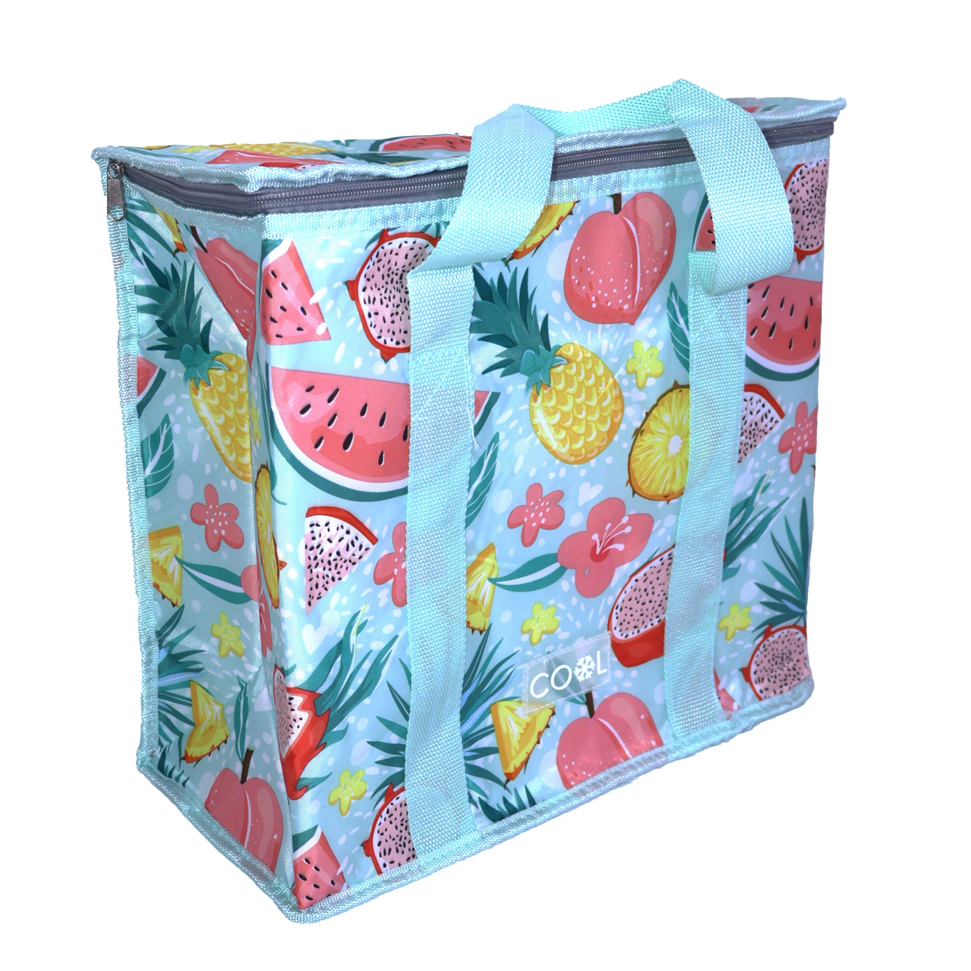 Bolsa Nevera Térmica con Asas - 16 Litros - Diseño Frutas Tropicales