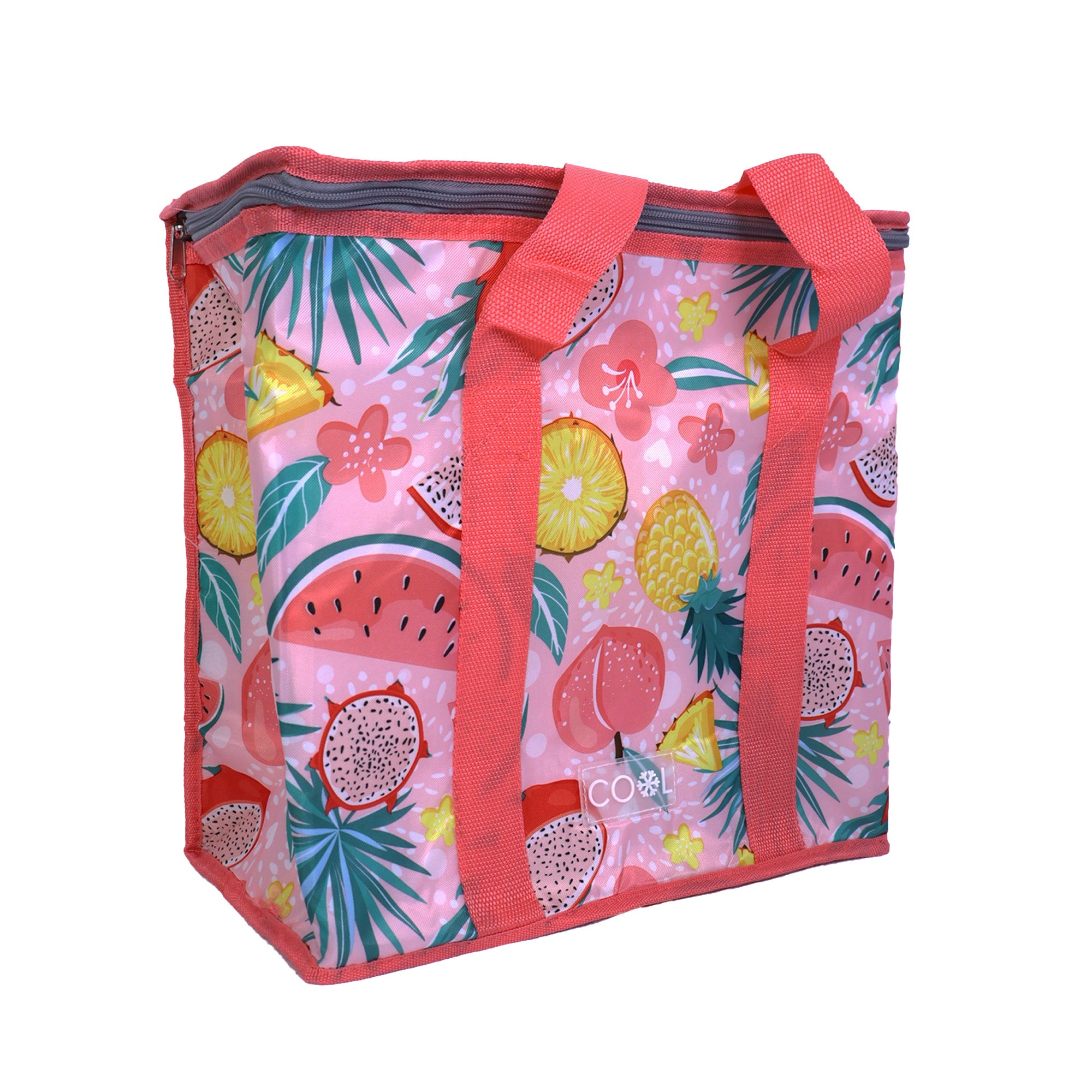 Bolsa Nevera Térmica con Asas - 16 Litros - Diseño Frutas Tropicales