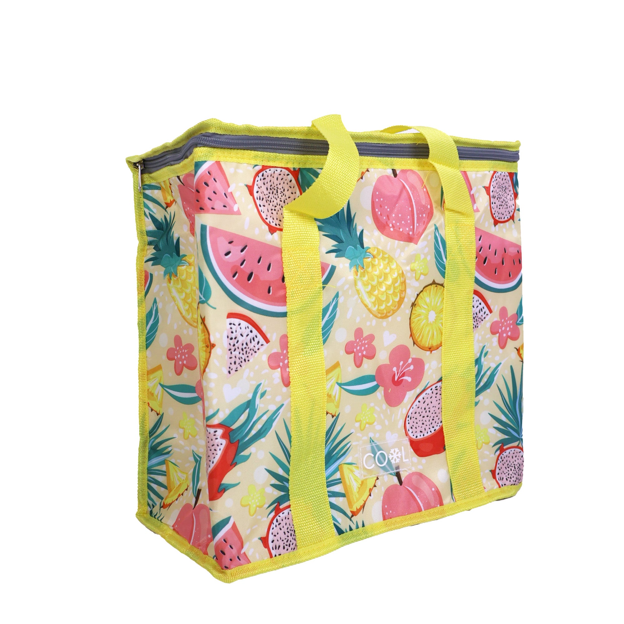 Bolsa Nevera Térmica con Asas - 16 Litros - Diseño Frutas Tropicales