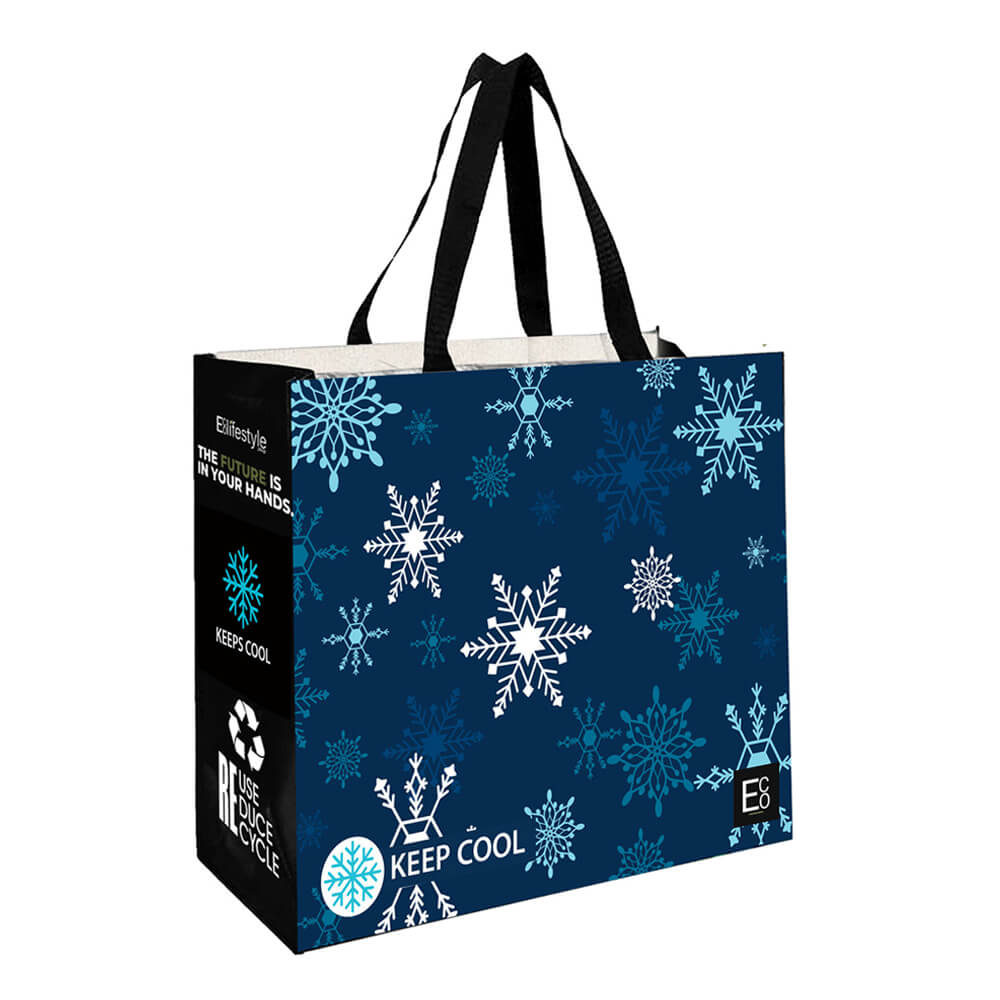 Reusable Laminated Cooler Shopping Bag Keep Cool Design | 70GSM, 49L