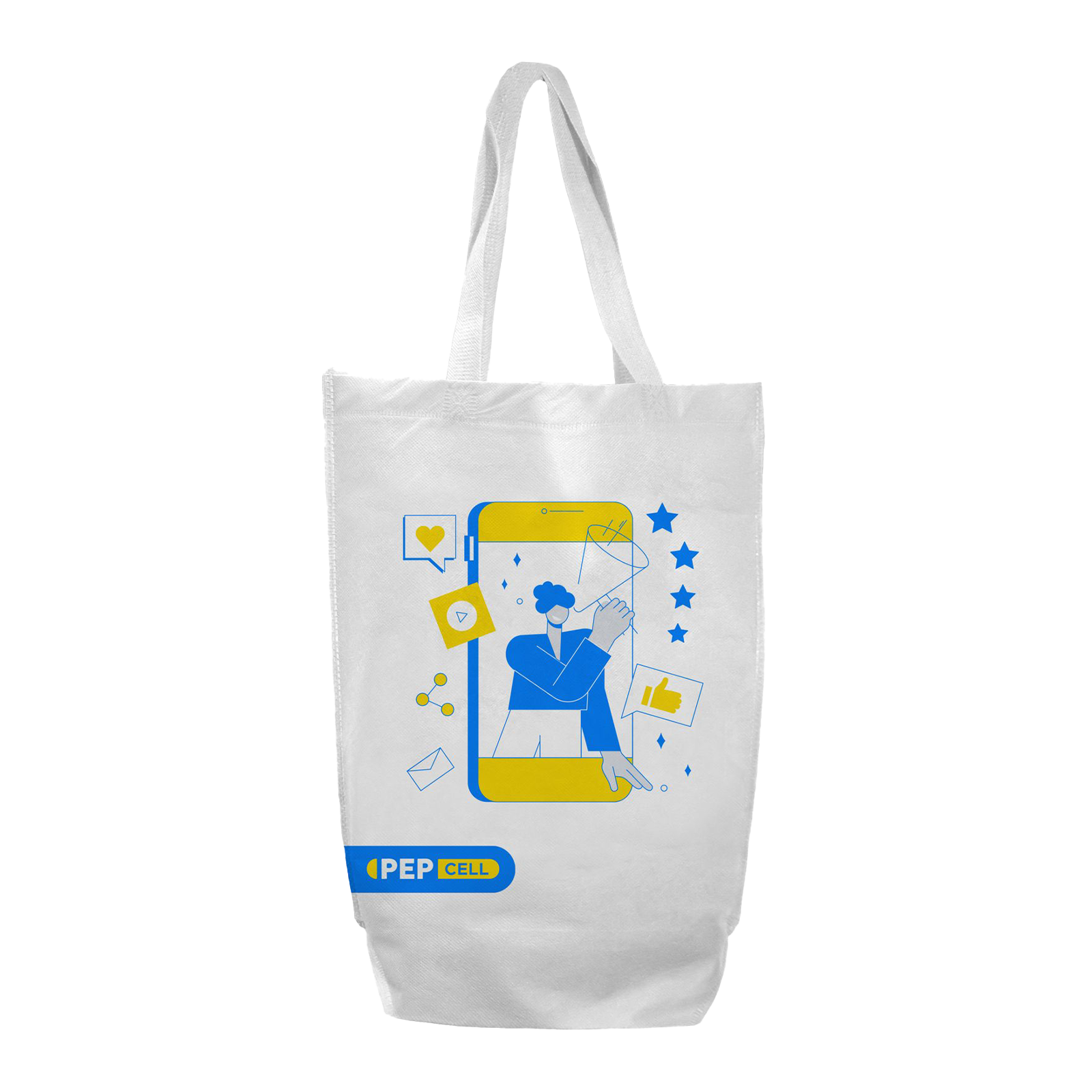 SHOP29-P - Bolsa de compras reutilizable de tela no tejida | 14 l