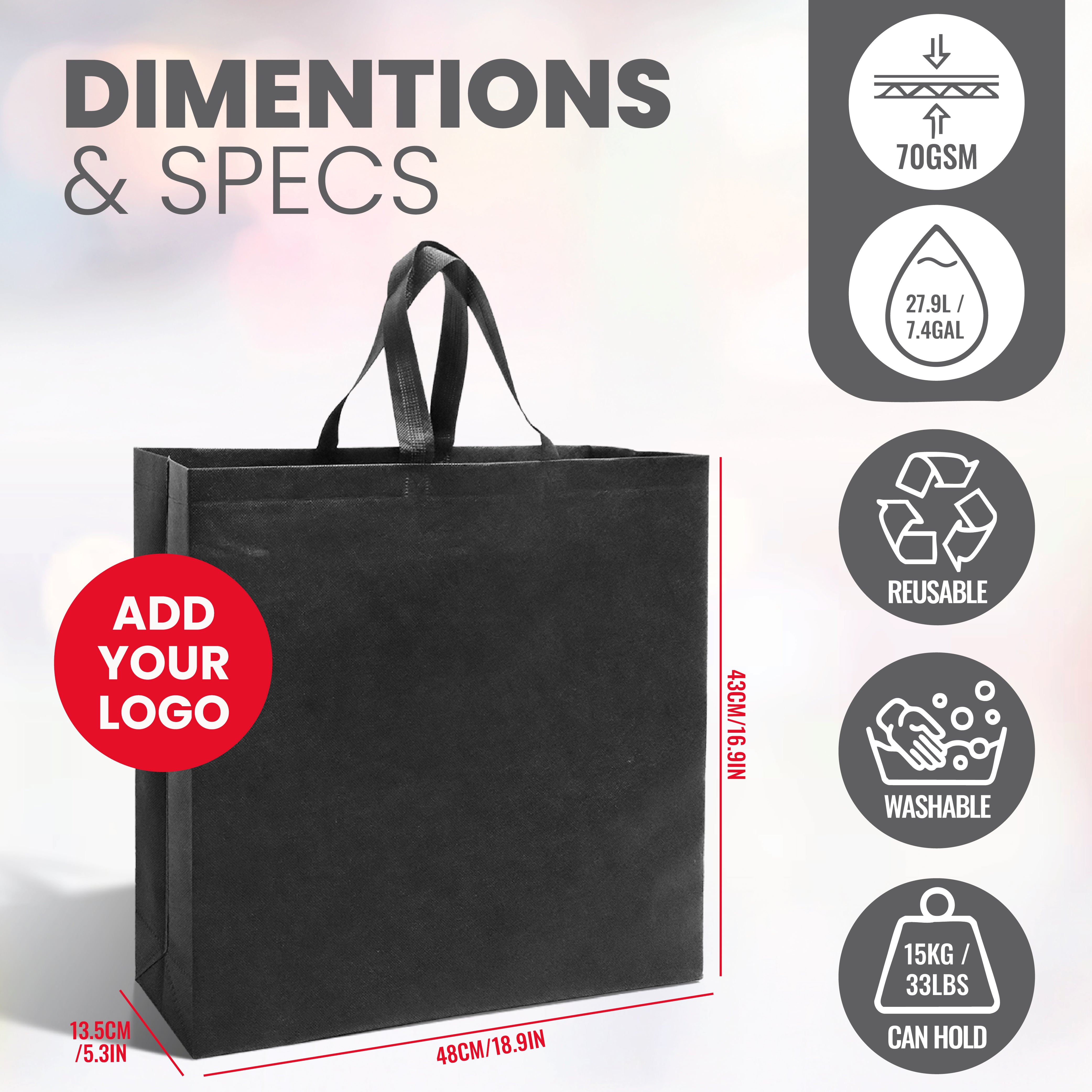 Bolso Shopper Reutilizable - Diseño Turquesa