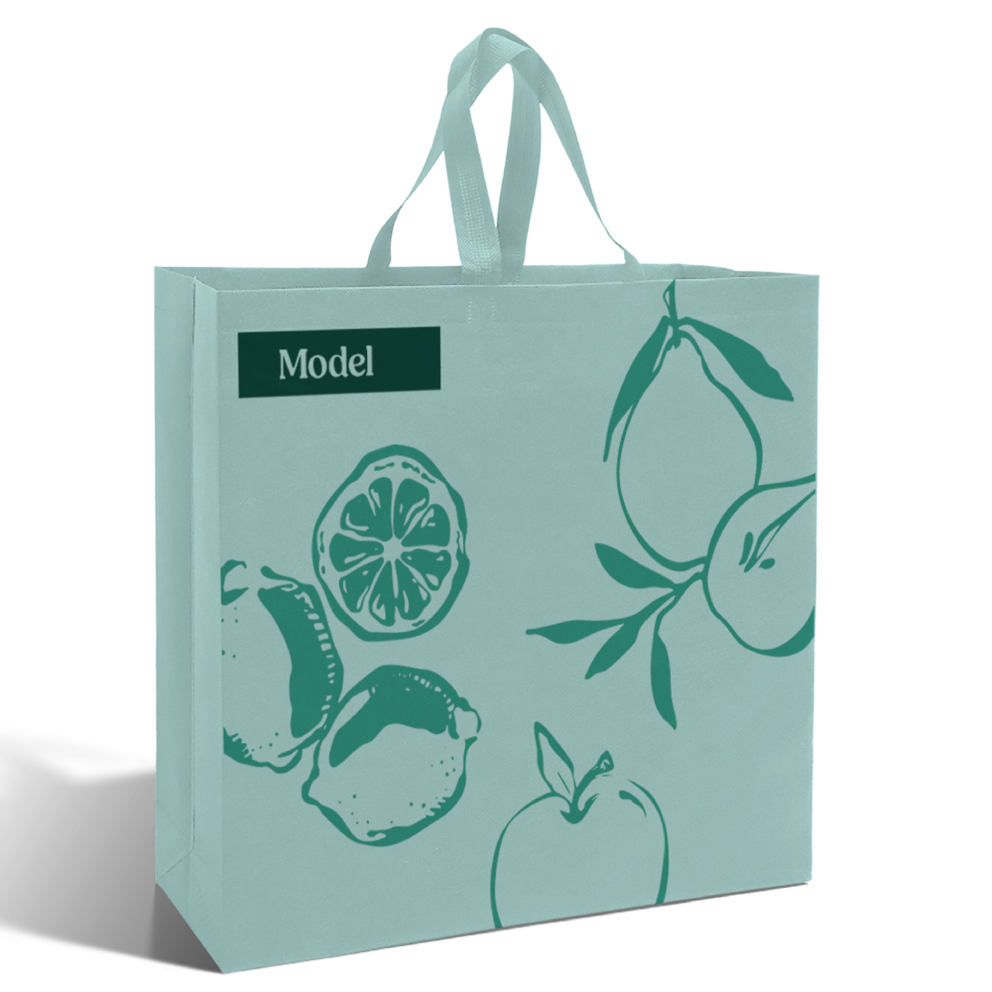 Bolso Shopper Reutilizable - Diseño Turquesa