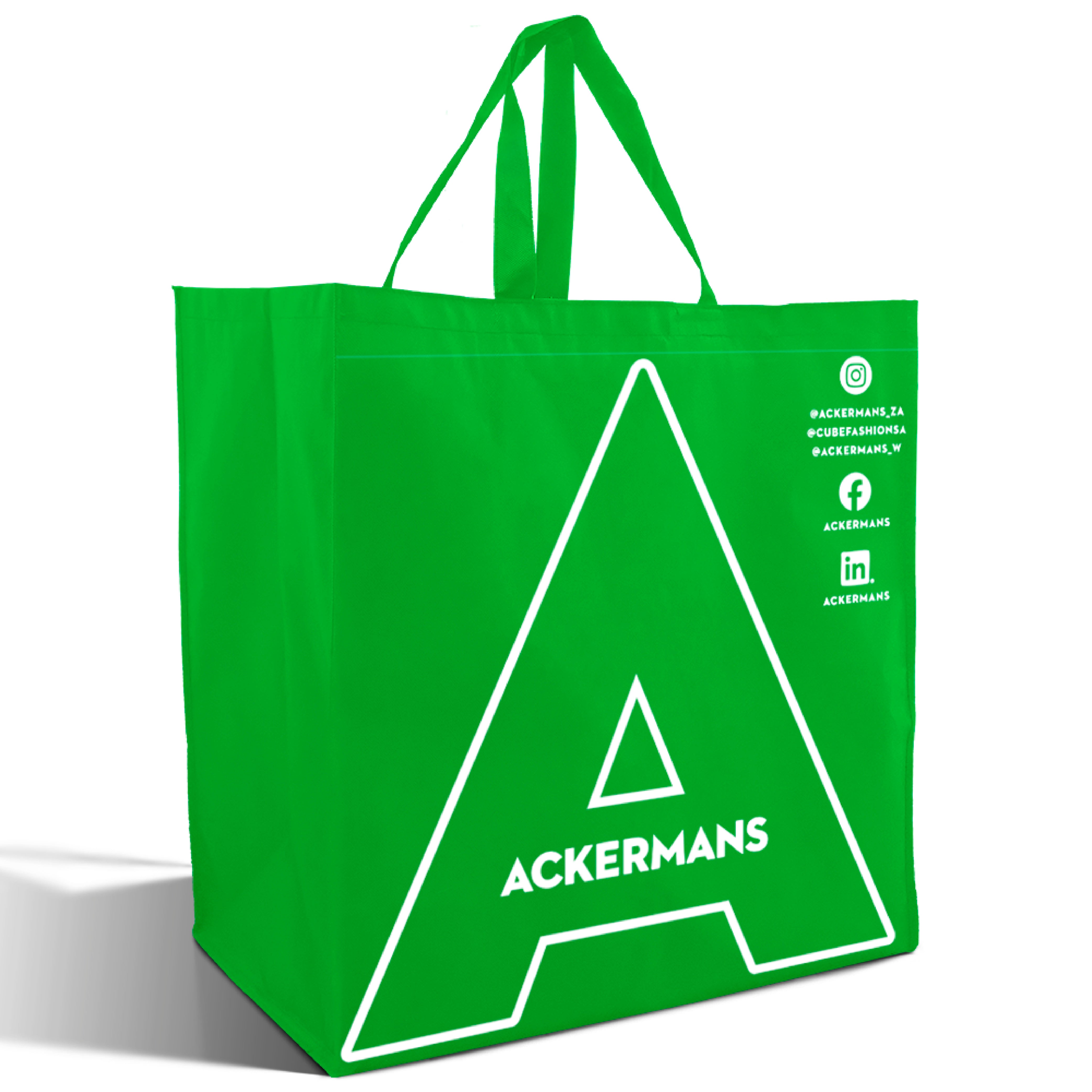 SHOP55 - Bolsa de compras reutilizable XXL de tela no tejida | 70 g/m², 76 l
