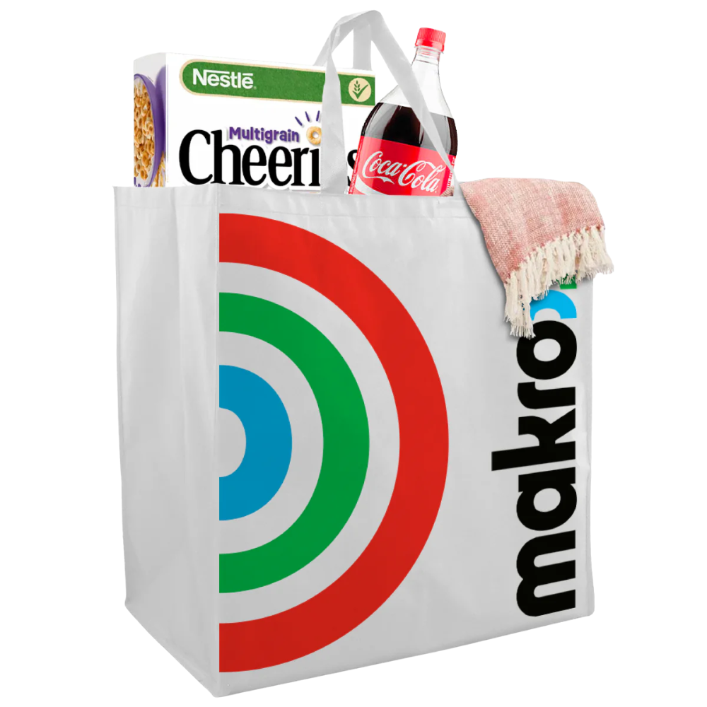 SHOP55 - Bolsa de compras reutilizable XXL de tela no tejida | 70 g/m², 76 l