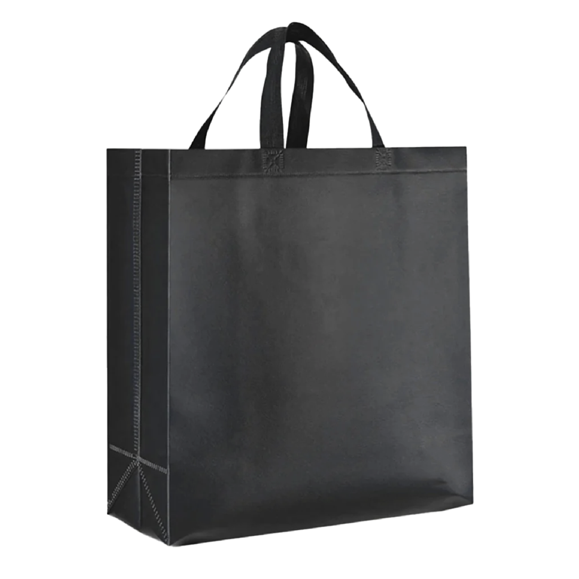 Black Reusable Non-Woven Shopping Bag | 70GSM, 19L