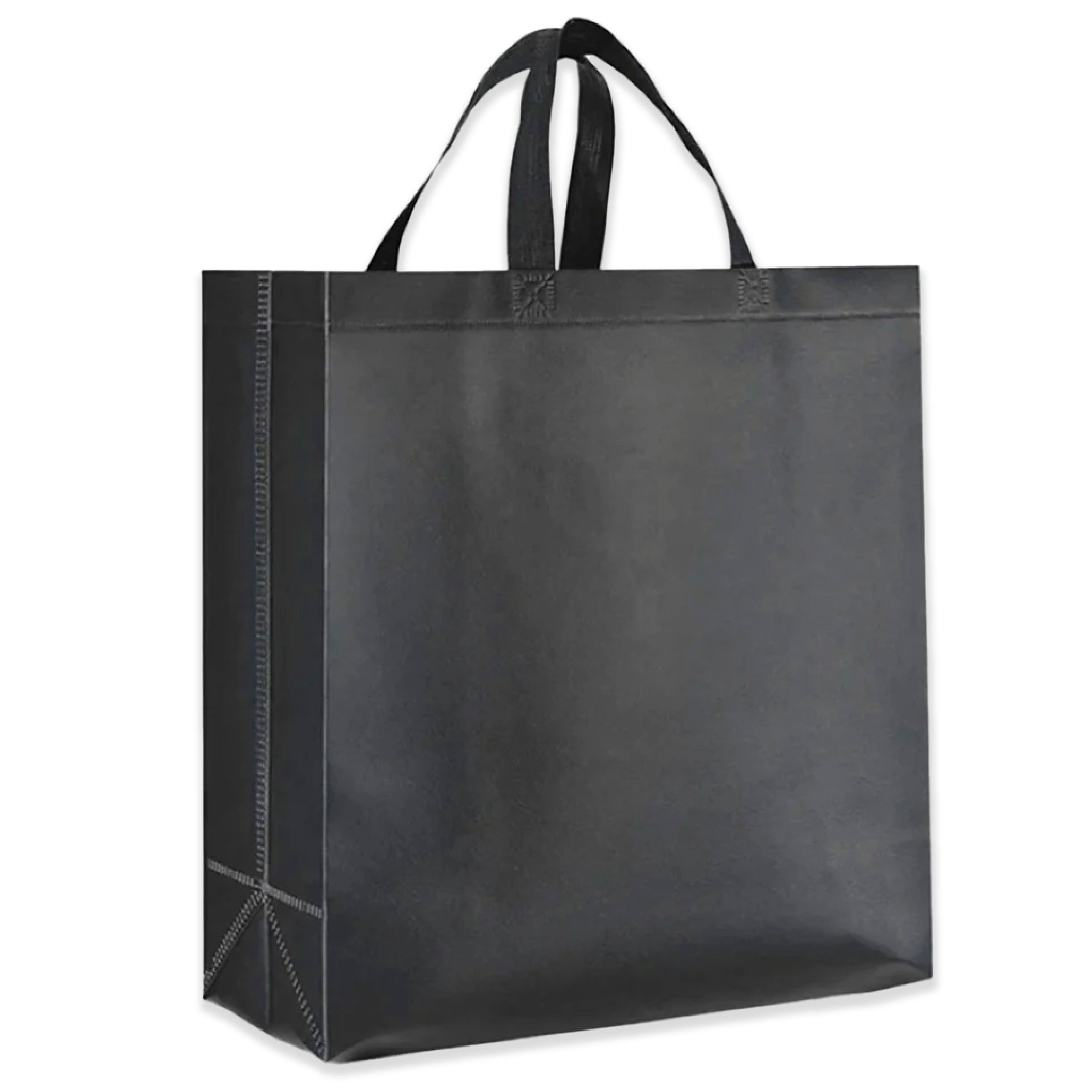 XL Black Reusable Non-Woven Shopping Bag | 70GSM, 30L